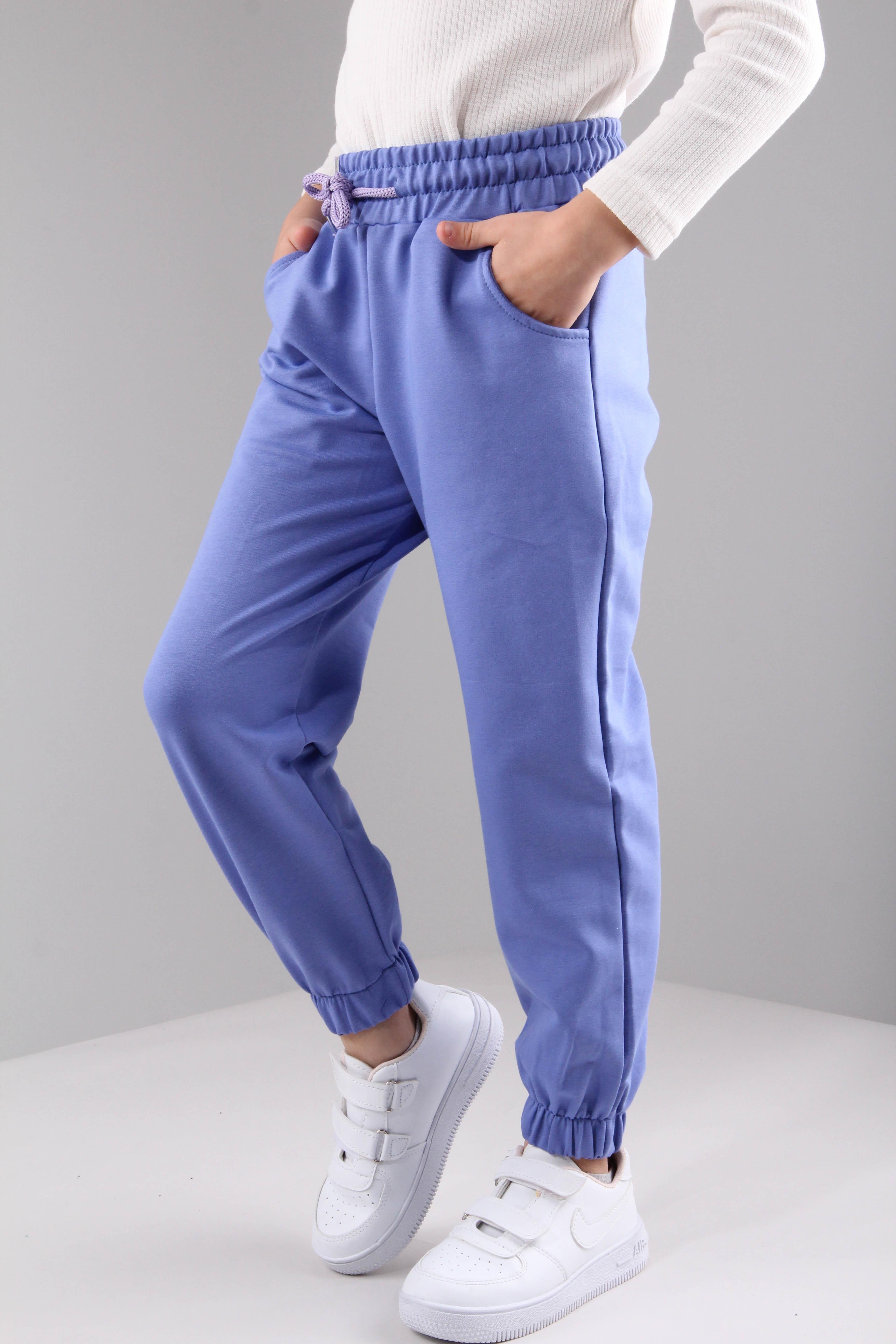 Lastikli Rahat Kesim Cepli Erkek ve Kız Çocuk Unisex Eşofman Altı