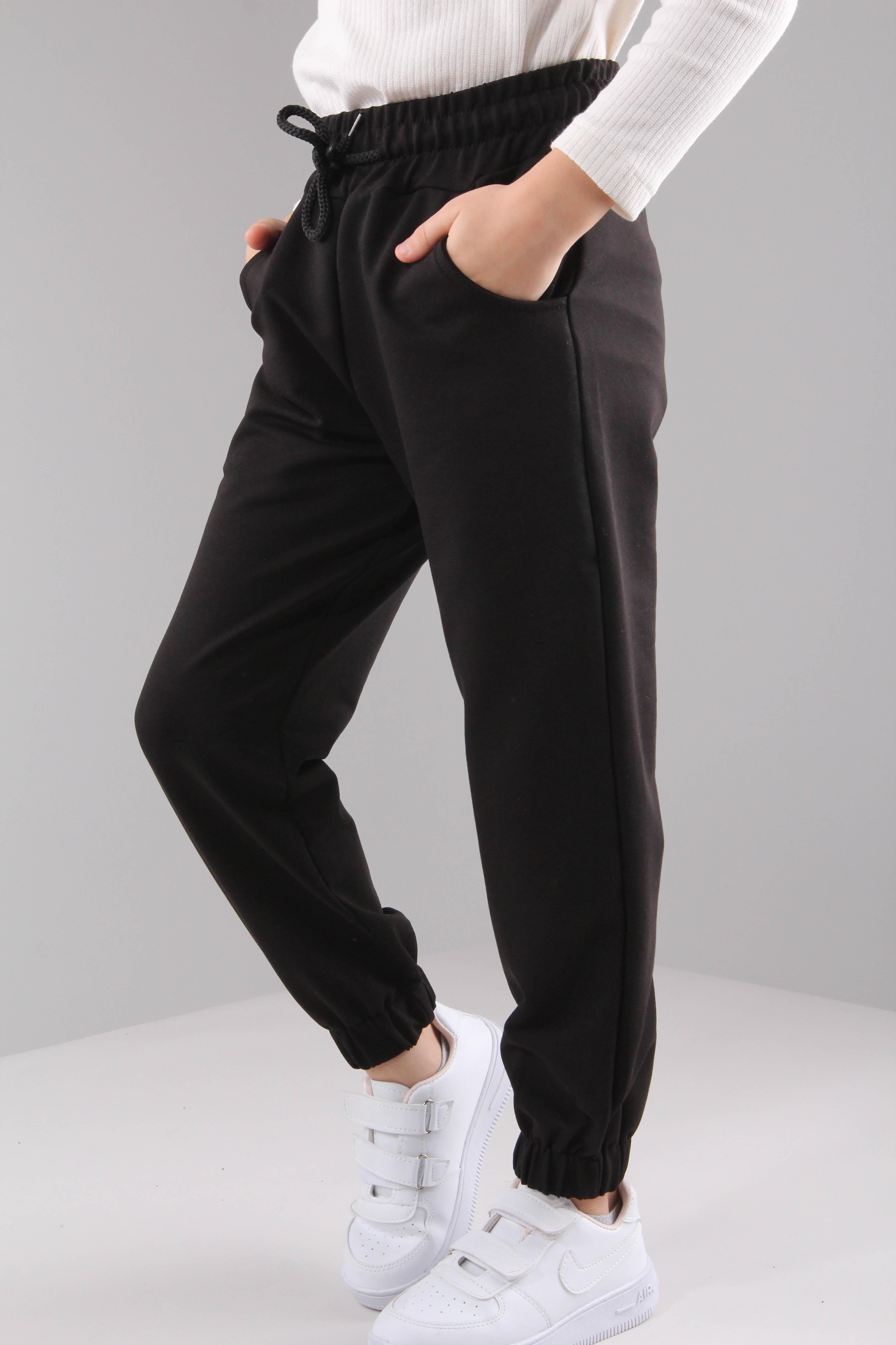 Lastikli Rahat Kesim Cepli Erkek ve Kız Çocuk Unisex Eşofman Altı