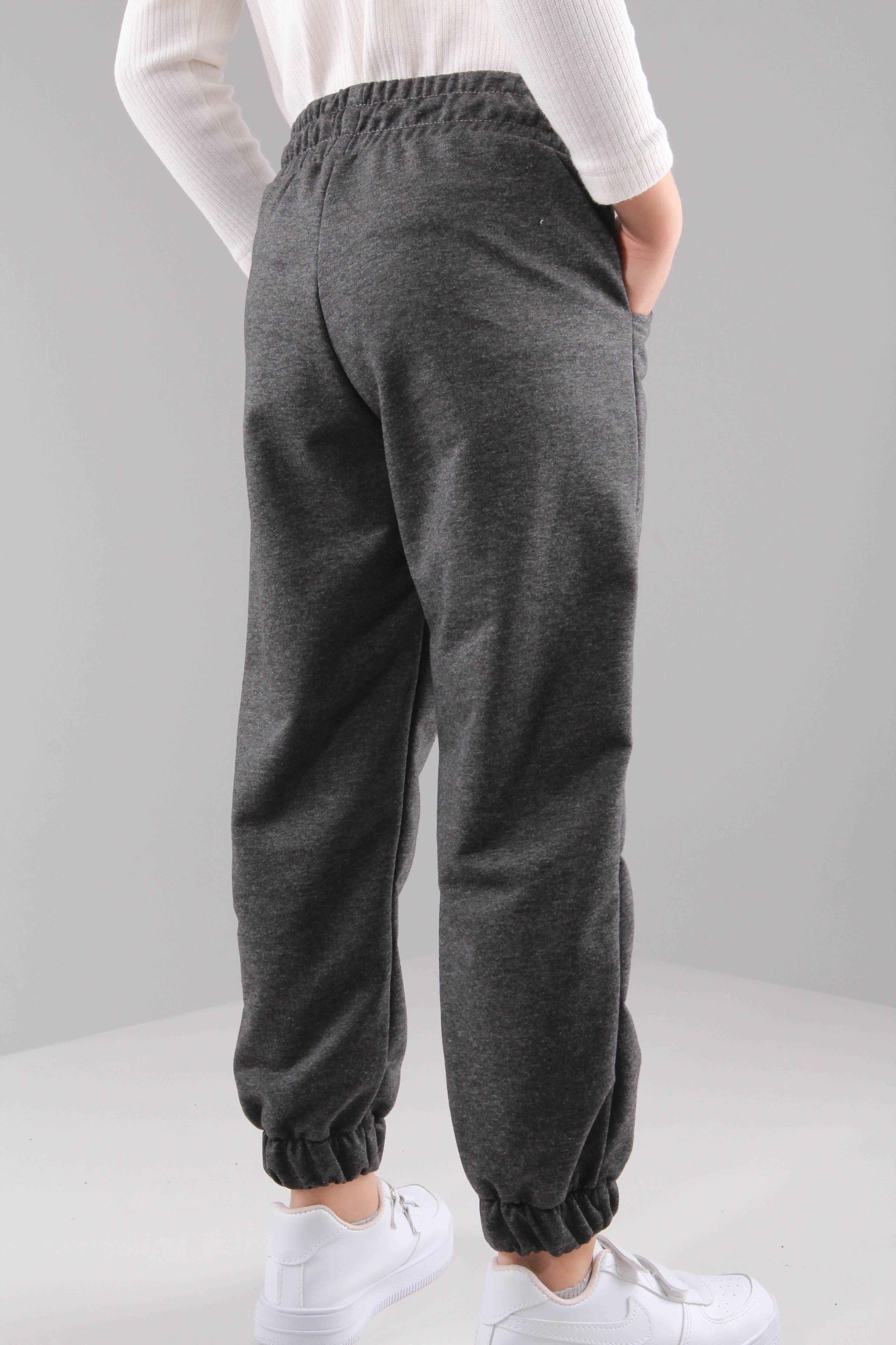 Lastikli Rahat Kesim Cepli Erkek ve Kız Çocuk Unisex Eşofman Altı