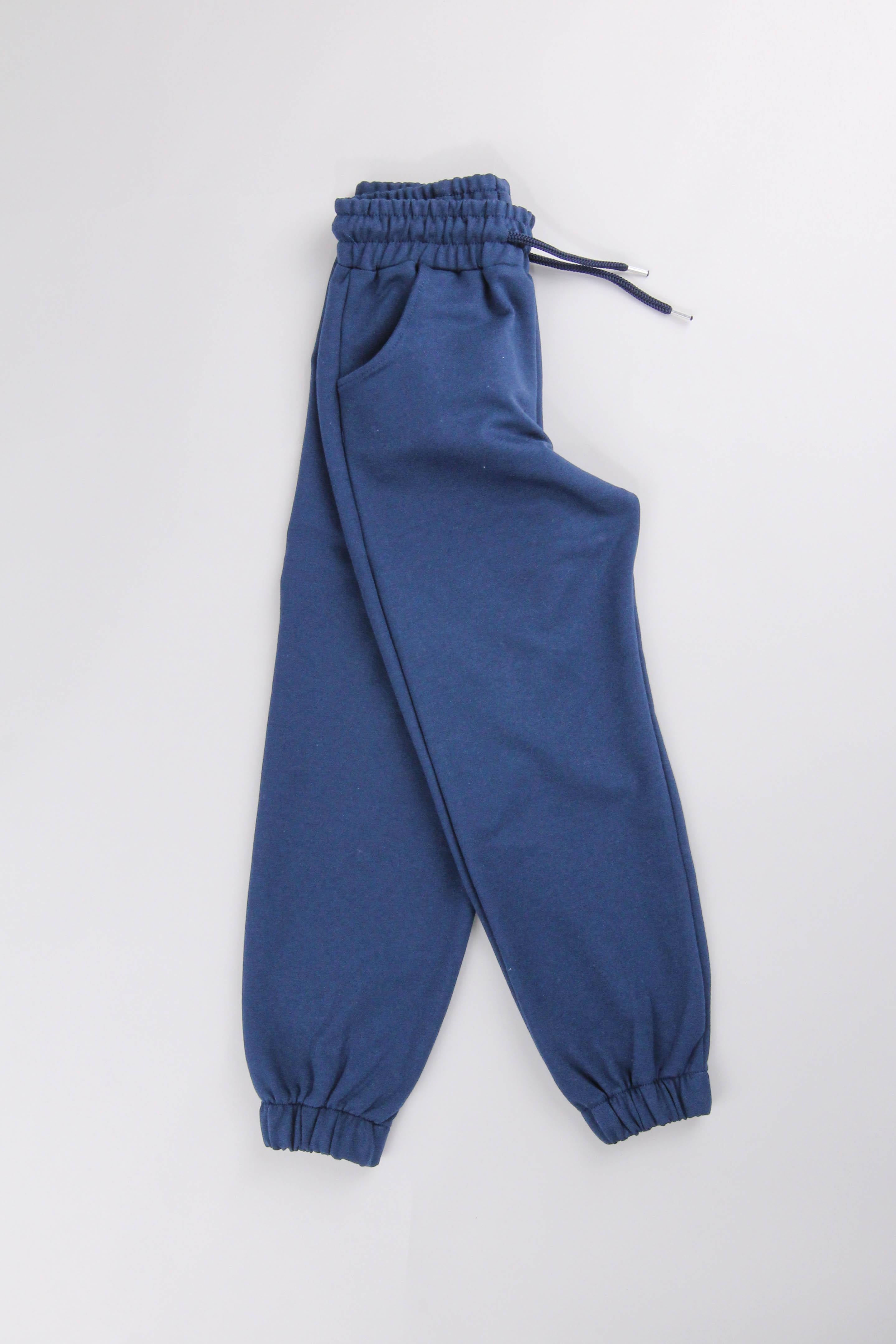 Lastikli Rahat Kesim Cepli Erkek ve Kız Çocuk Unisex Eşofman Altı