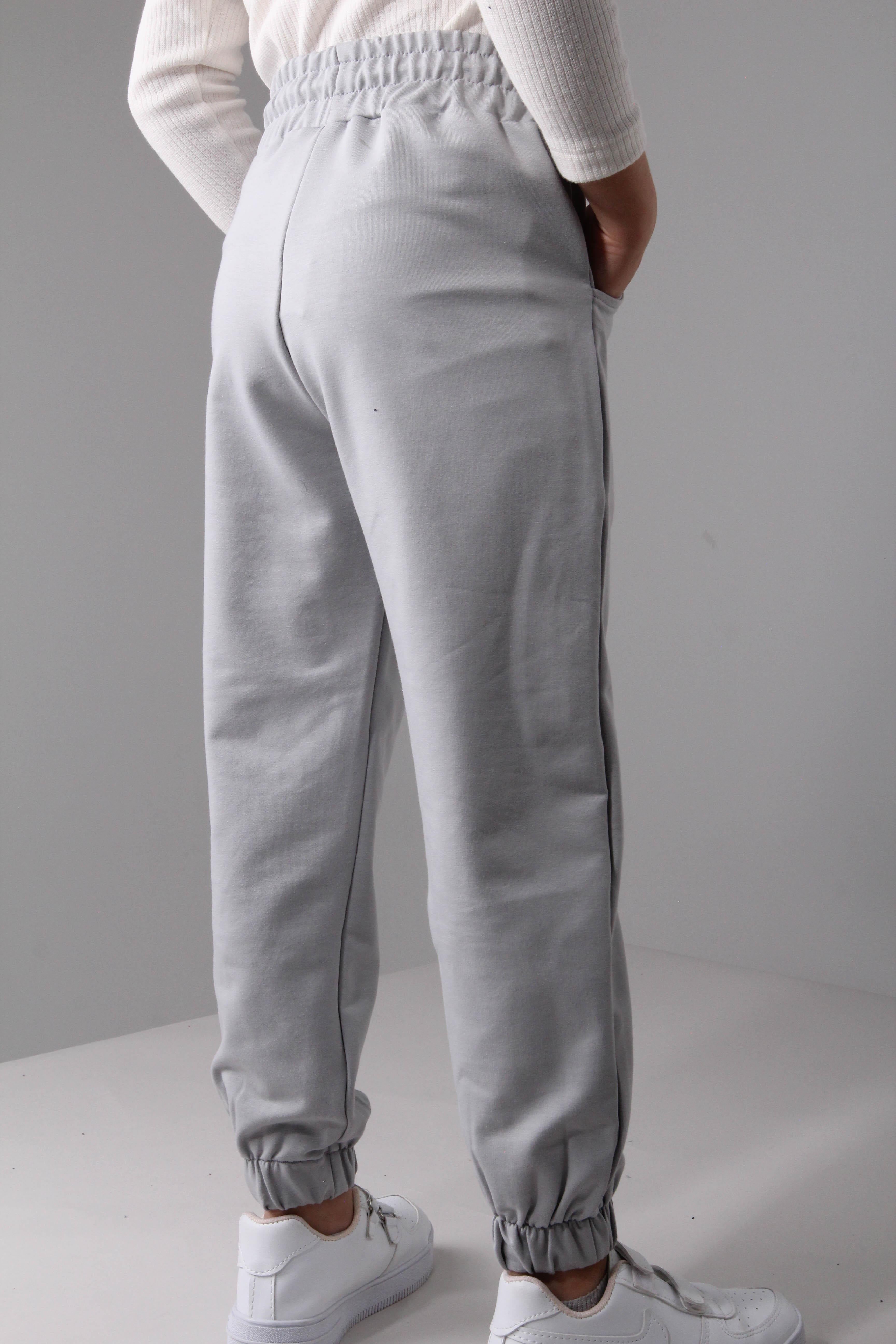 Lastikli Rahat Kesim Cepli Erkek ve Kız Çocuk Unisex Eşofman Altı