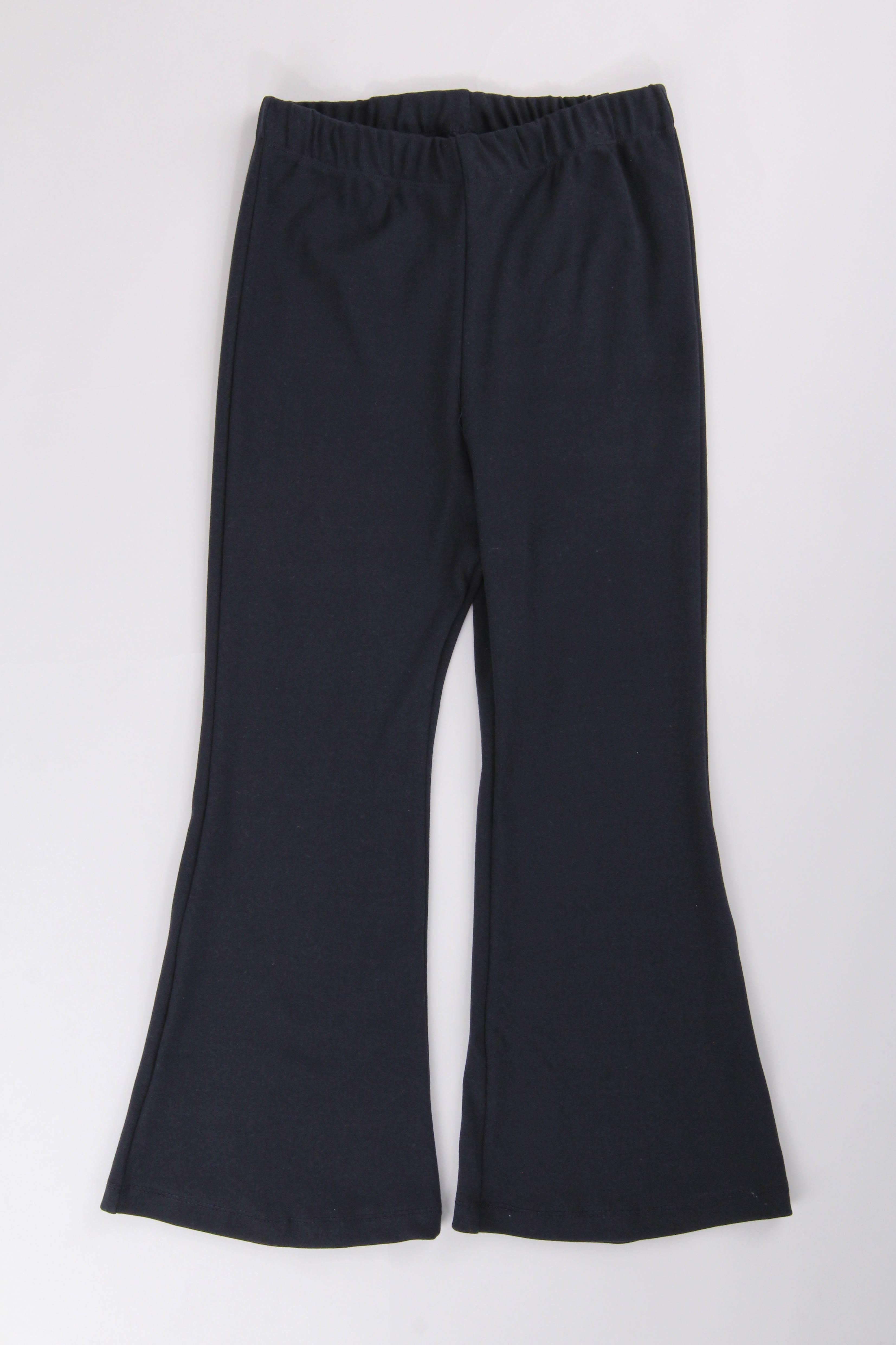 Nakışlı İspanyol Paça Kız Çocuk Takım Lacivert - Perendi