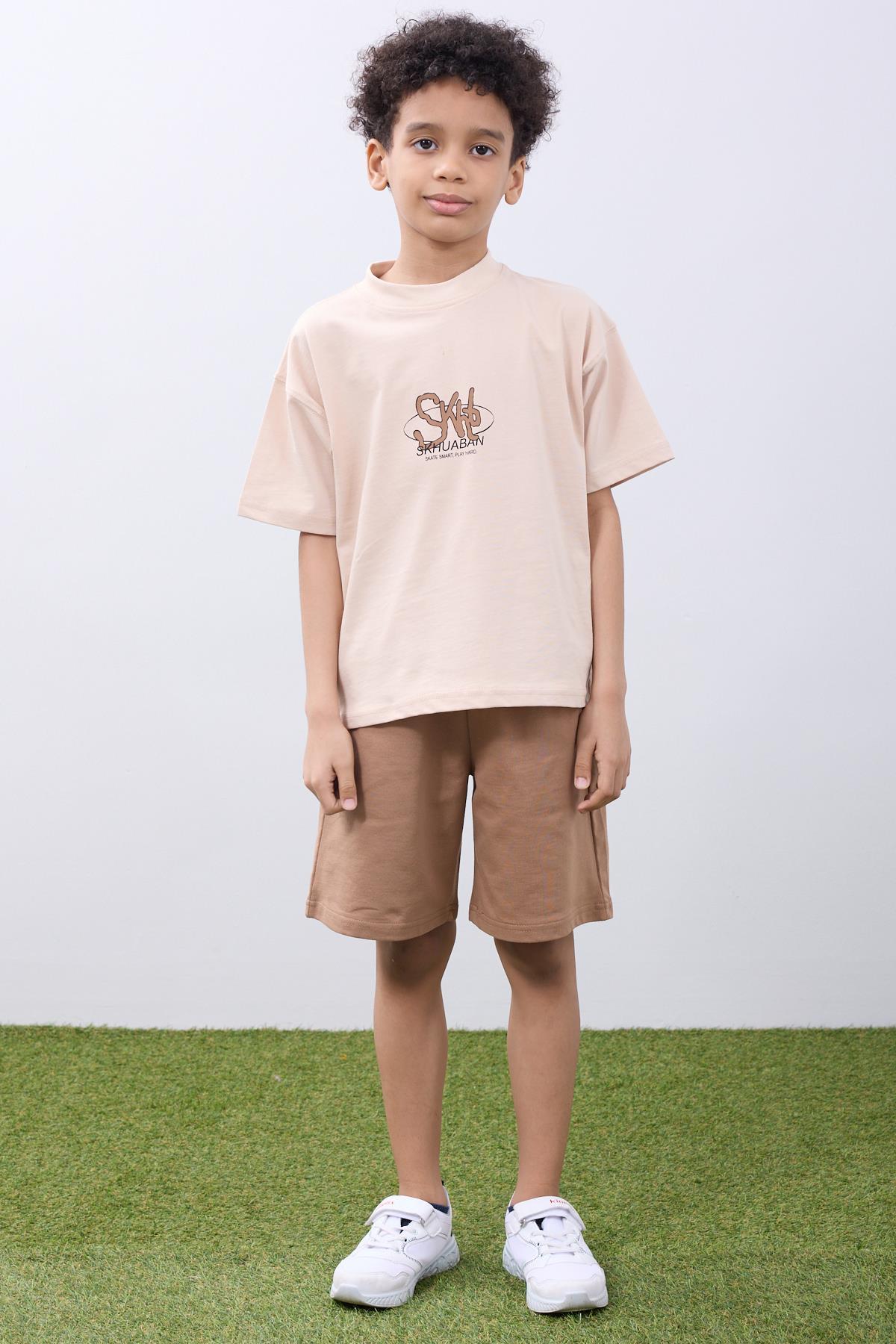 Oversize Erkek Çocuk Şort & Tişört Takım