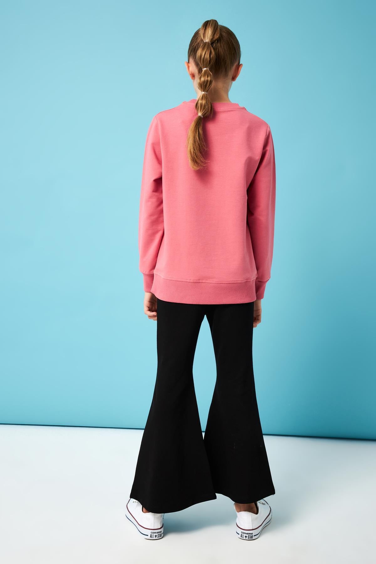 Püskül Detaylı Taytlı Kız Çocuk Takım