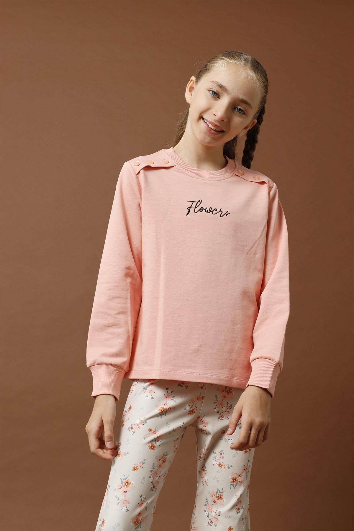 Püskül Detaylı Taytlı Kız Çocuk Takım