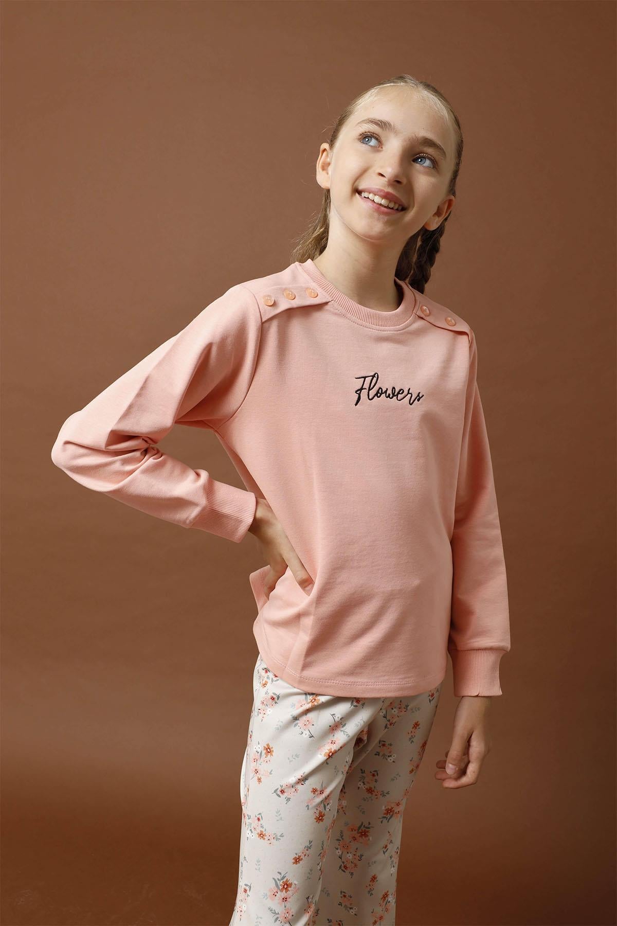 Püskül Detaylı Taytlı Kız Çocuk Takım