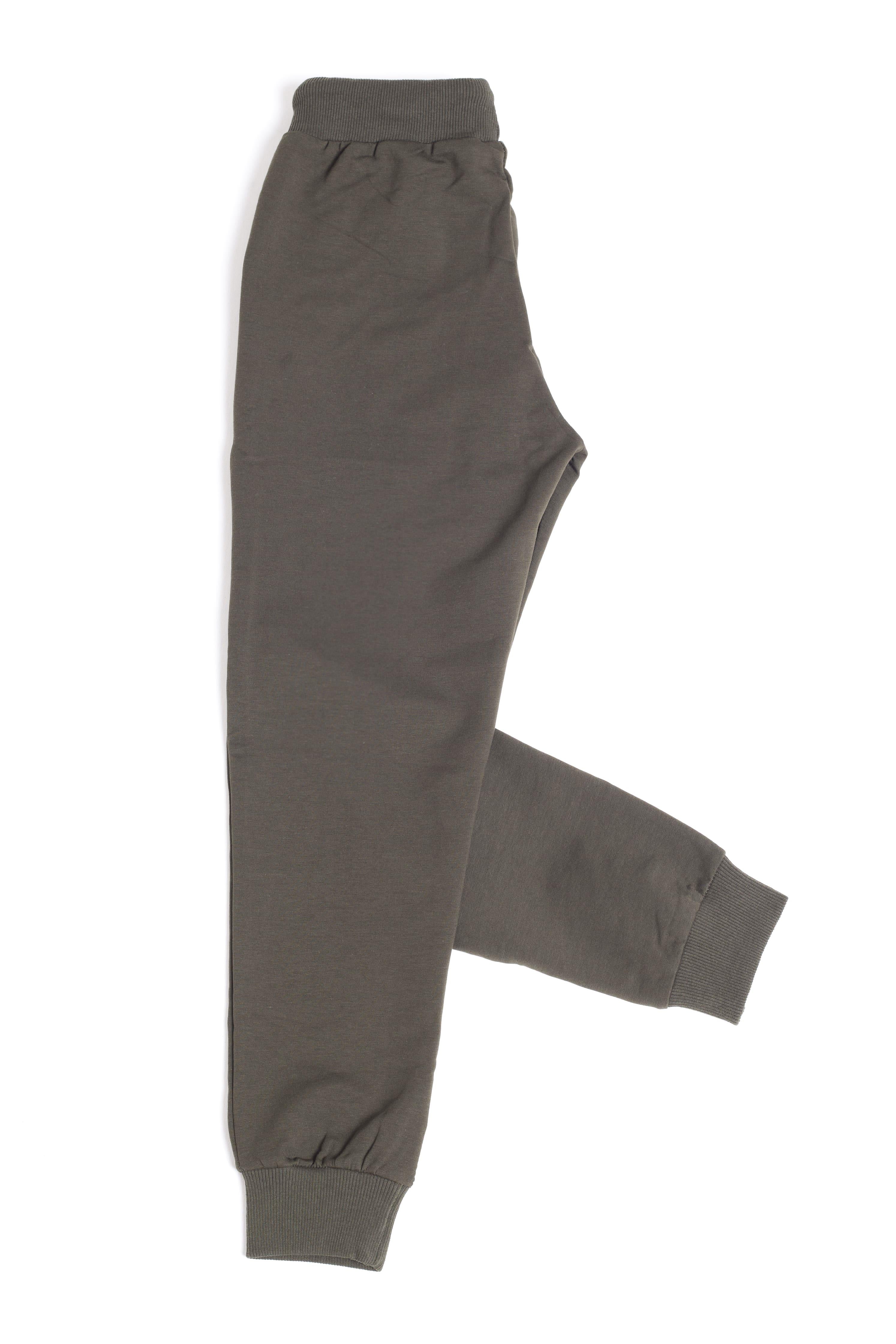 Superior Baskı Detaylı Erkek Çocuk Eşofman Altı Haki - Perendi