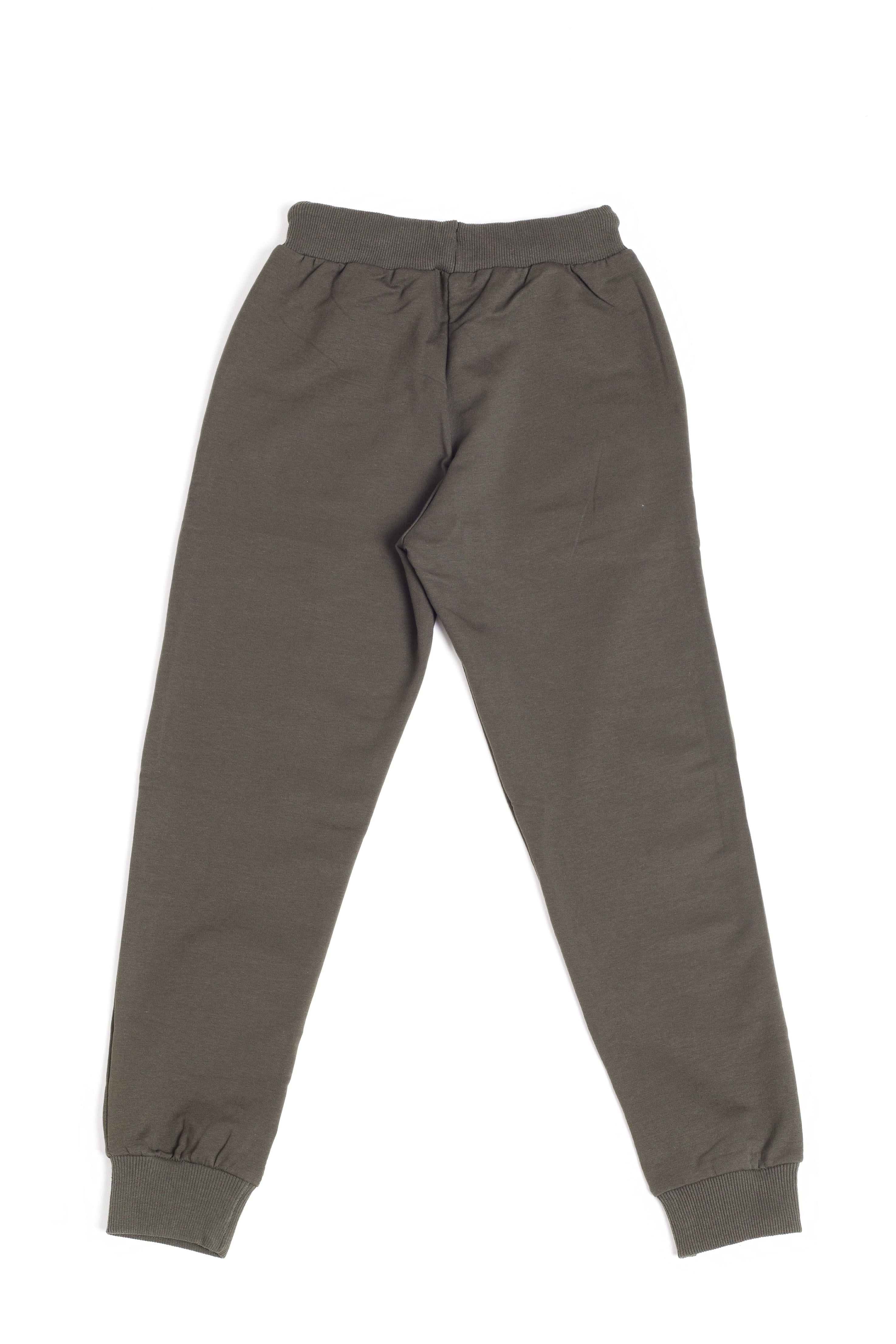 Superior Baskı Detaylı Erkek Çocuk Eşofman Altı Haki - Perendi