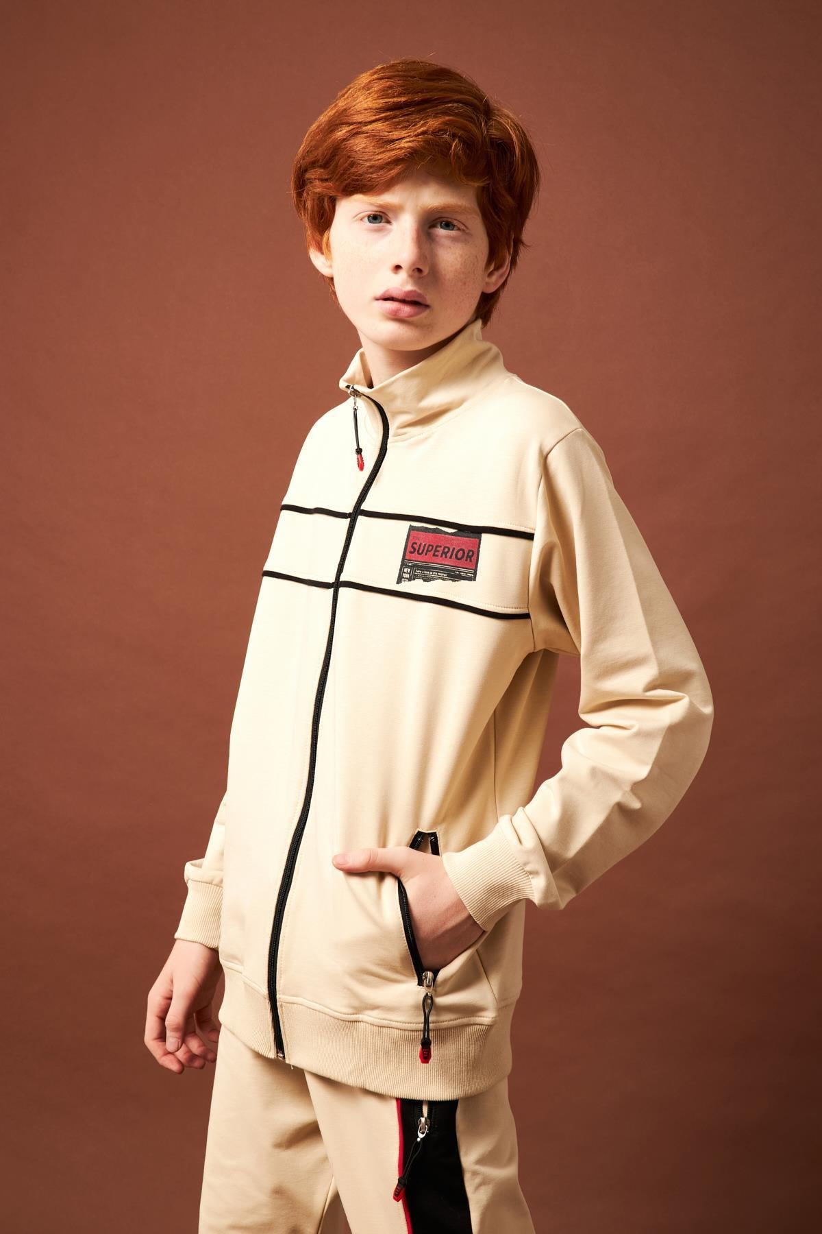 Superior Baskı Detaylı Erkek Çocuk Okul Takımı