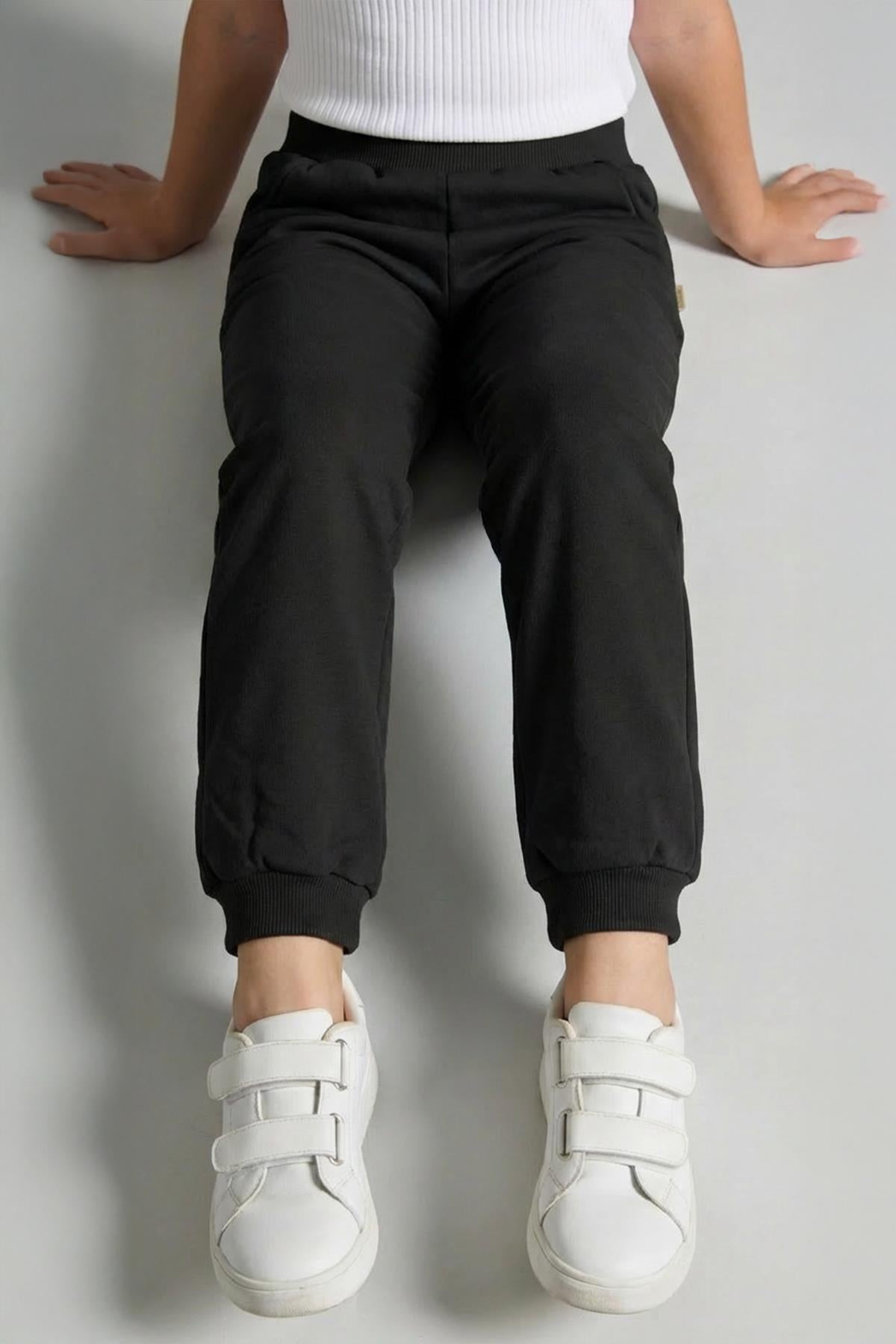Unisex Çocuk Basic Jogger Eşofman Altı 2’li Set