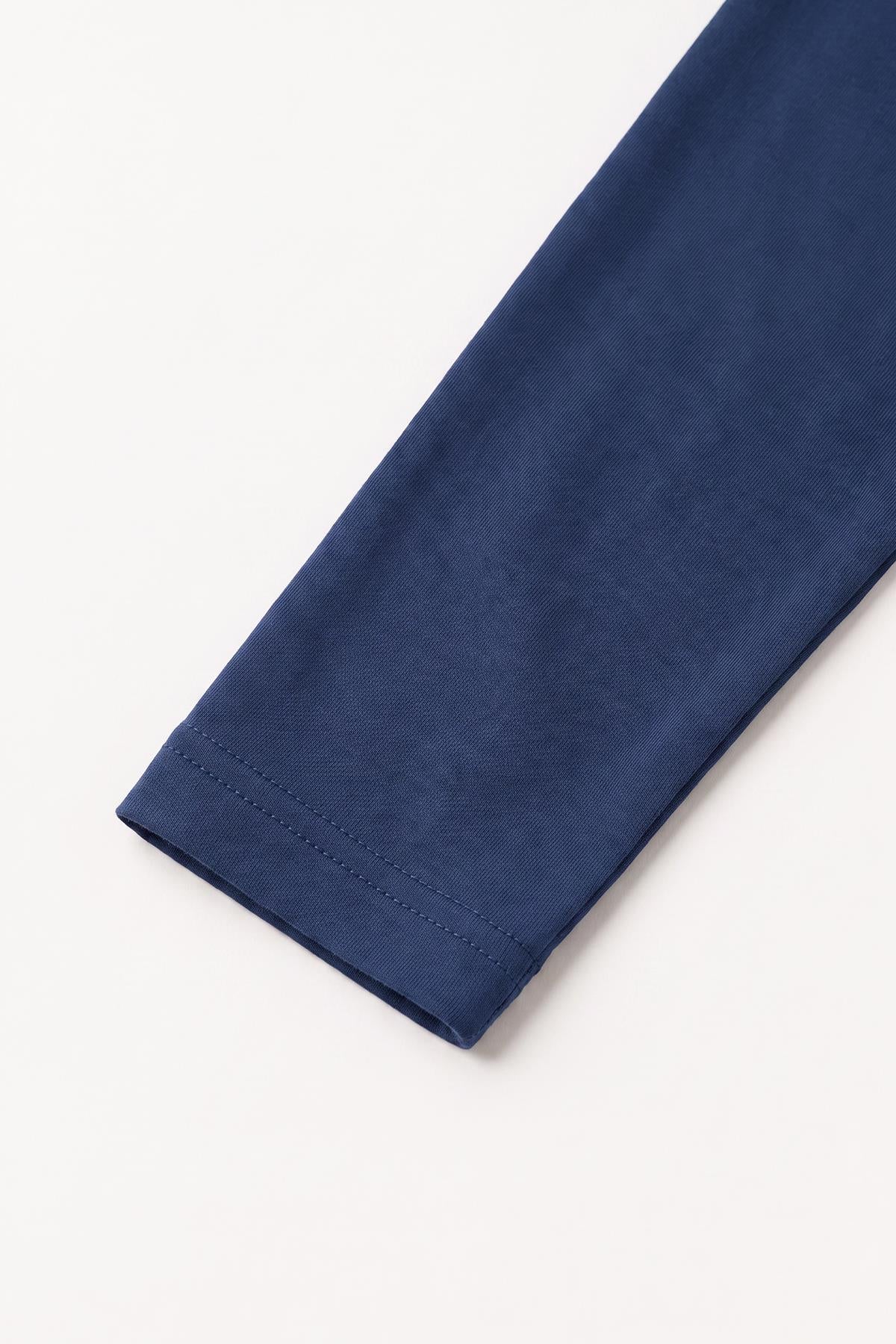 %100 Pamuklu Kız ve Erkek Unisex Uzun Kollu Basic Tshirt
