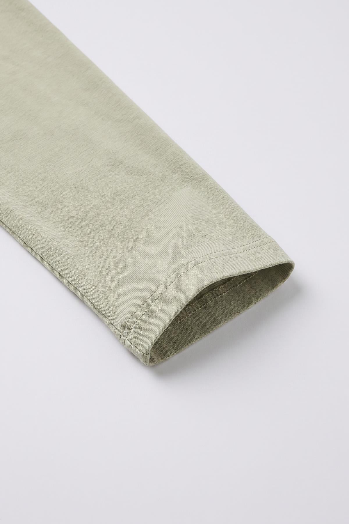 %100 Pamuklu Kız ve Erkek Unisex Uzun Kollu Basic Tshirt