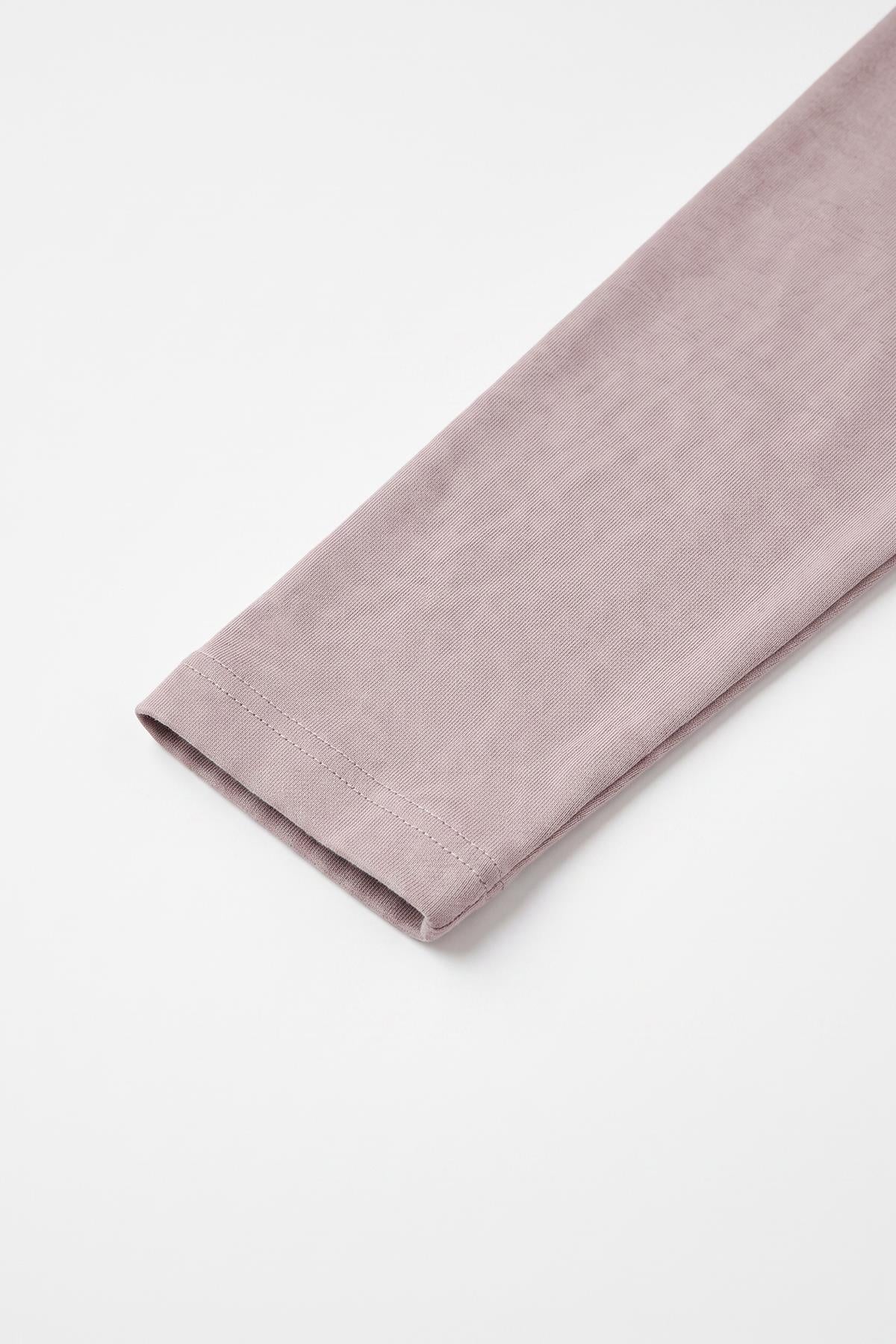 %100 Pamuklu Kız ve Erkek Unisex Uzun Kollu Basic Tshirt