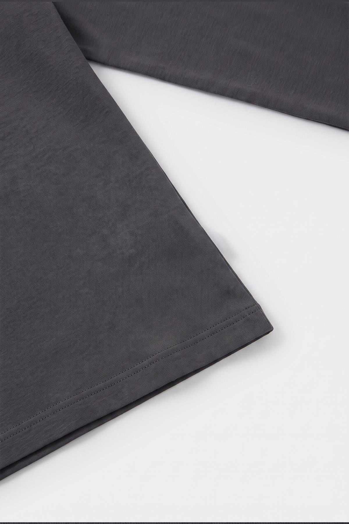 %100 Pamuklu Kız ve Erkek Unisex Uzun Kollu Basic Tshirt
