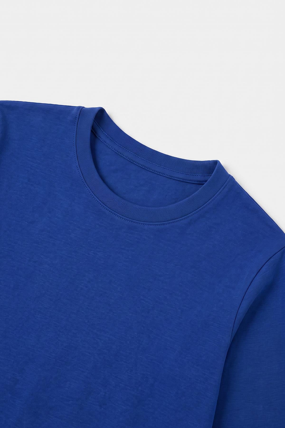 %100 Pamuklu Kız ve Erkek Unisex Uzun Kollu Basic Tshirt
