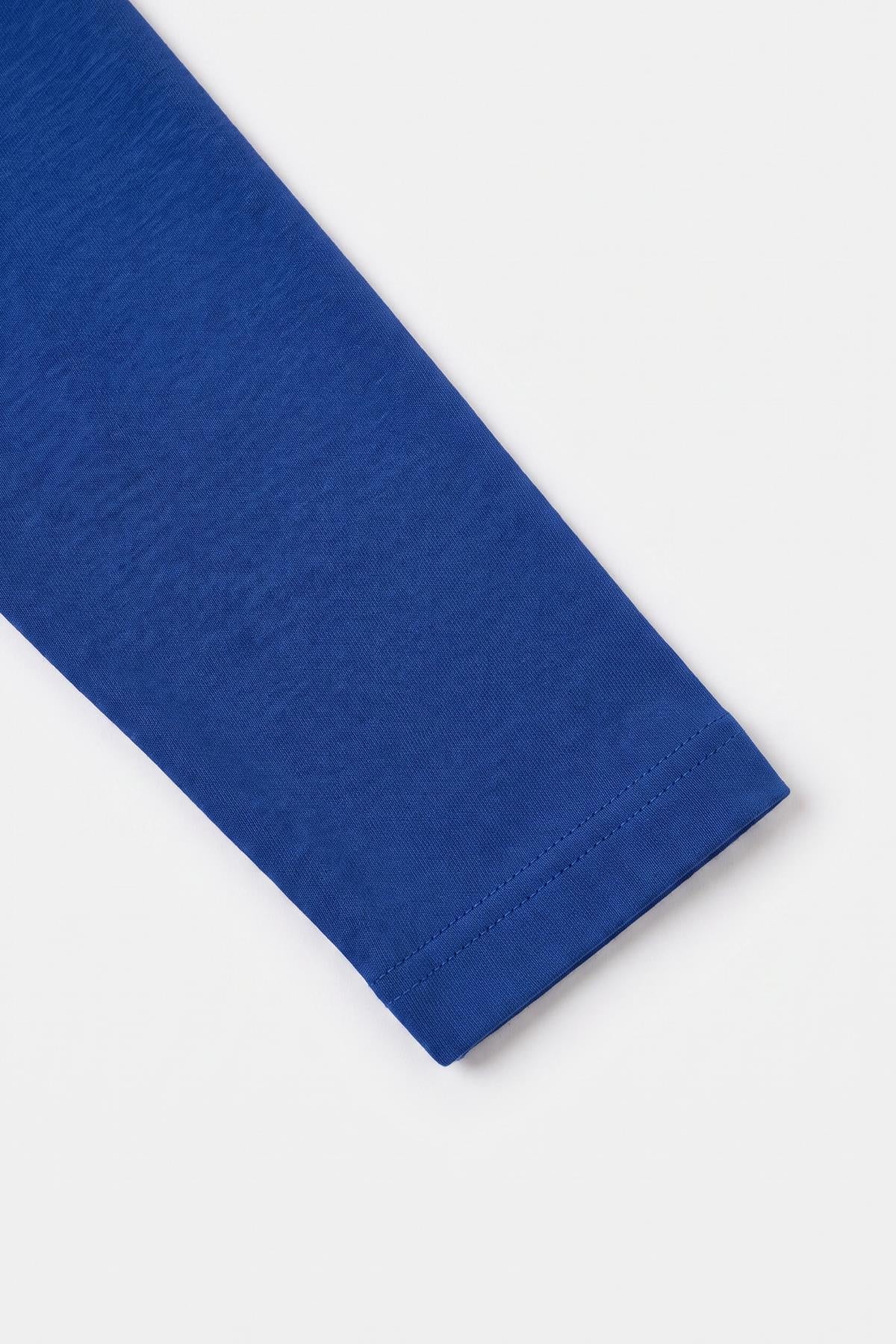 %100 Pamuklu Kız ve Erkek Unisex Uzun Kollu Basic Tshirt