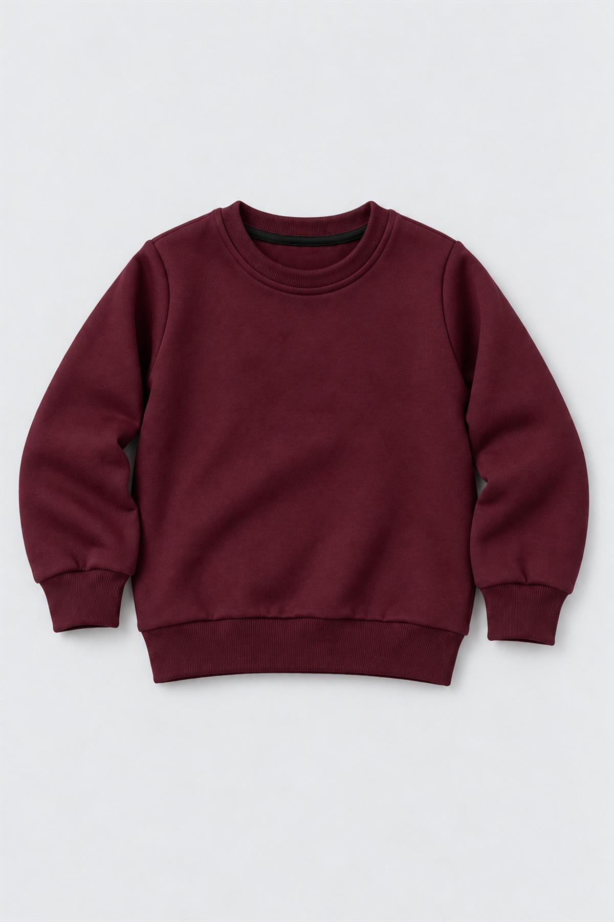 Unisex Çocuk 2'li Düz ve Çizgili Kışlık Sweatshirt Seti