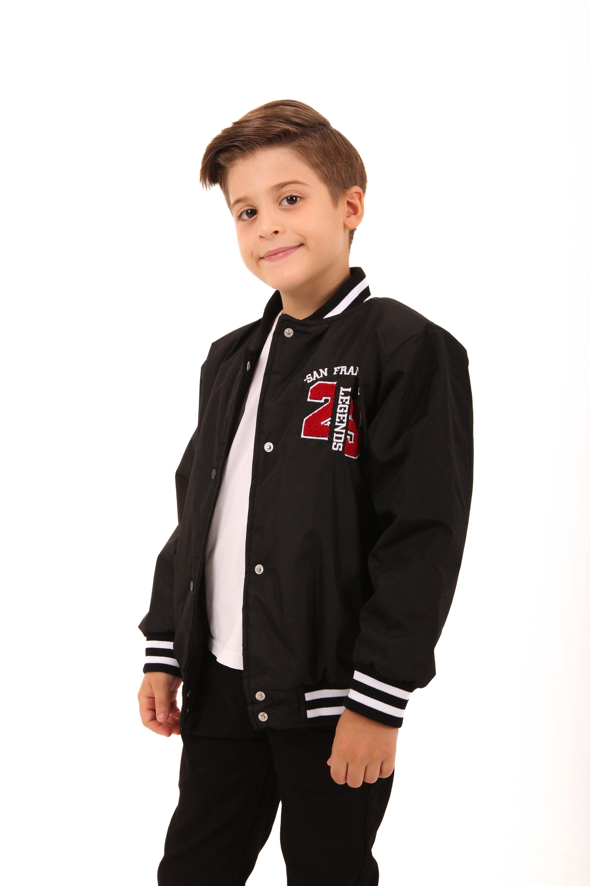 28 Nakışlı Erkek Çocuk Bomber Ceket