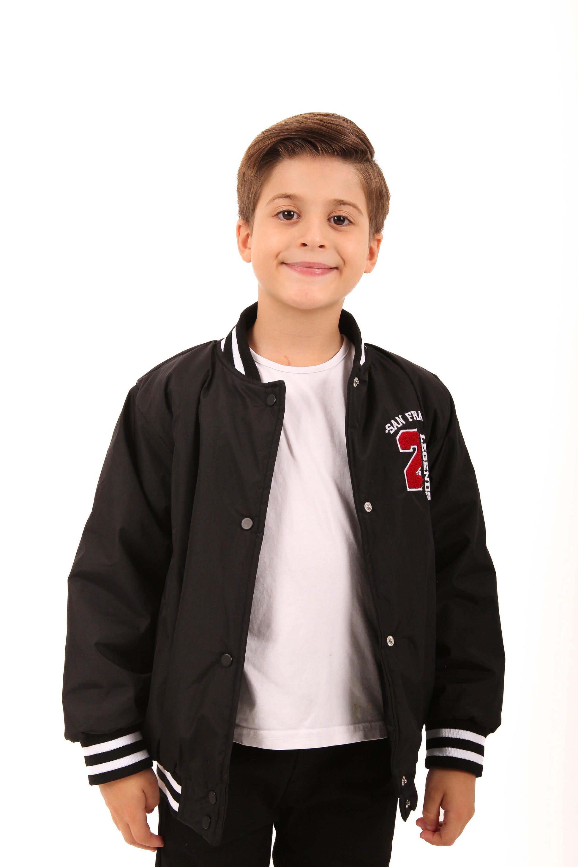 28 Nakışlı Erkek Çocuk Bomber Ceket
