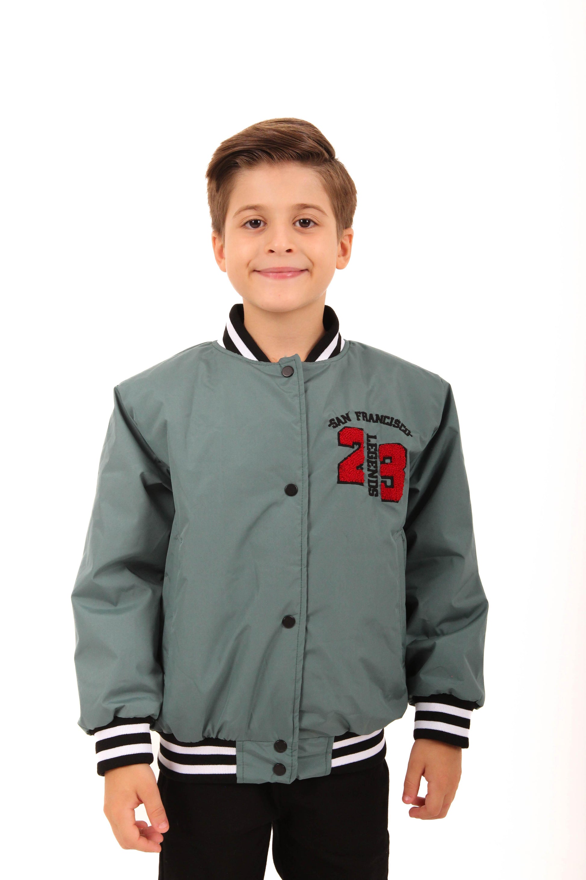 28 Nakışlı Erkek Çocuk Bomber Ceket