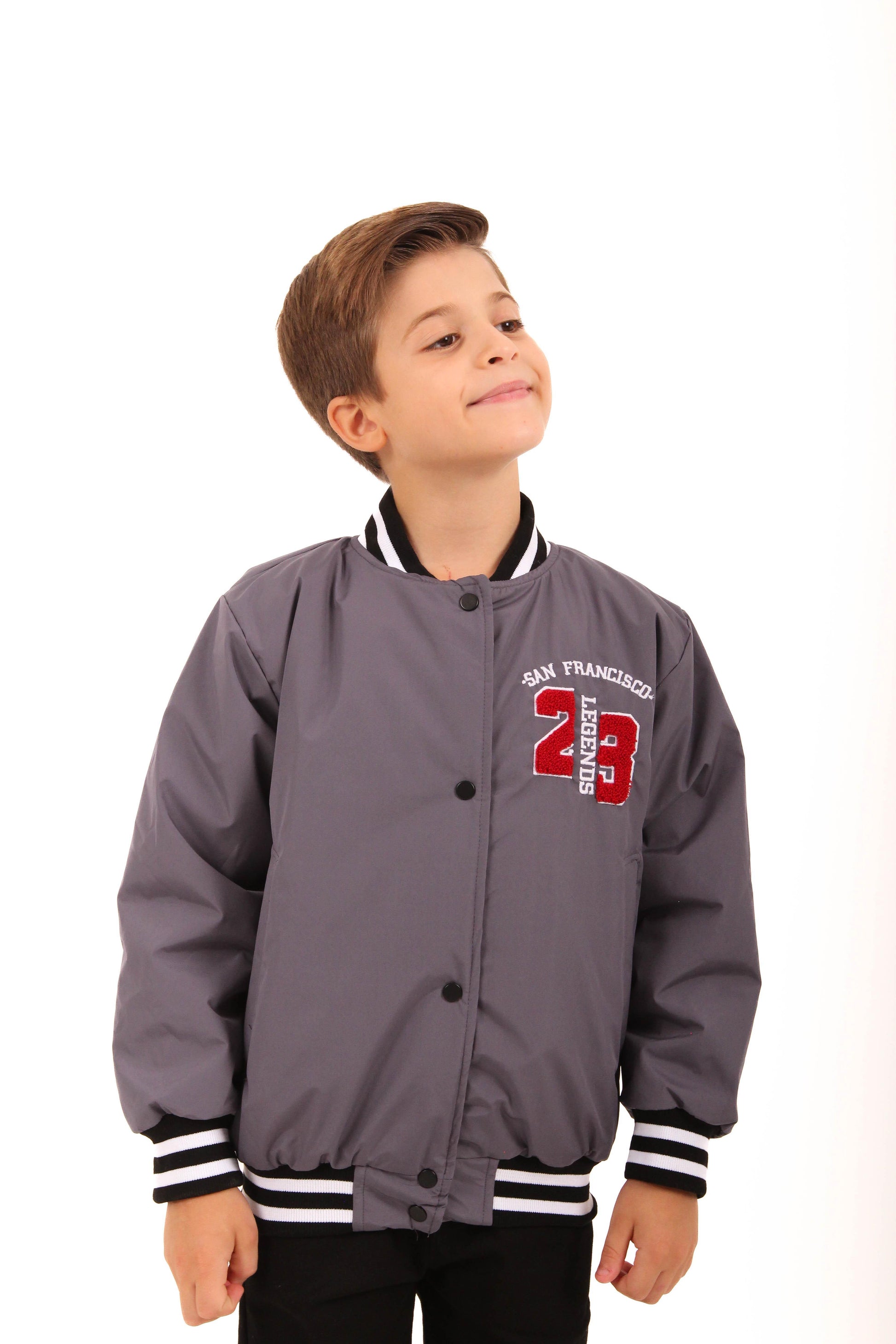 28 Nakışlı Erkek Çocuk Bomber Ceket
