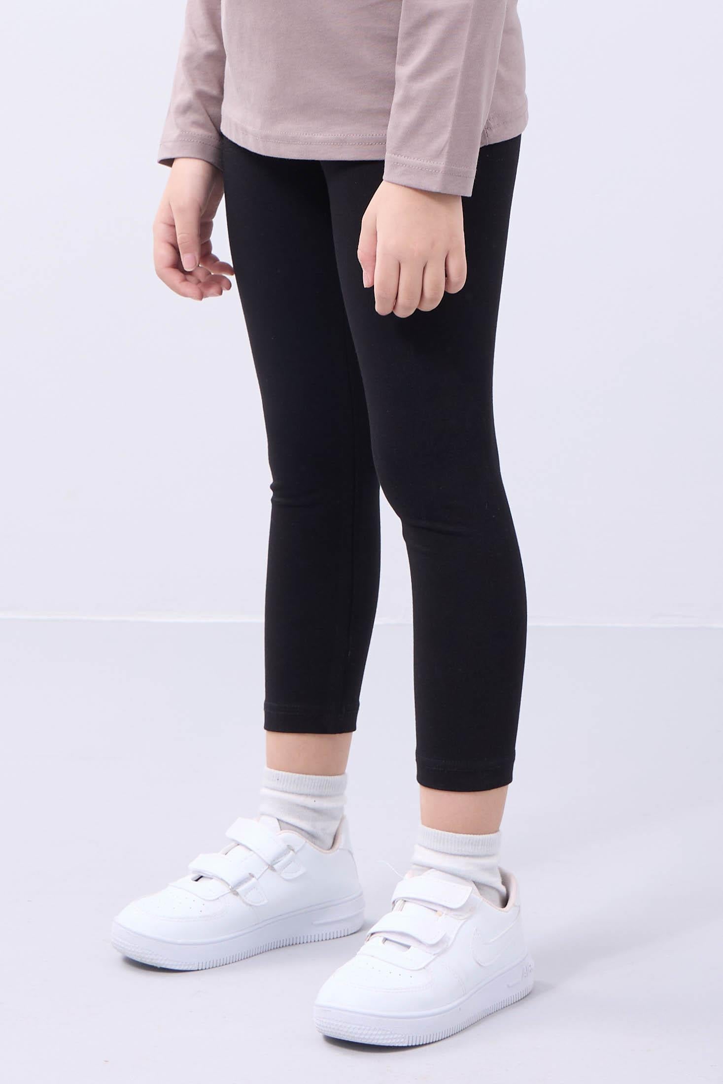 %95 Pamuk 3'lü Kız Çocuk Tayt Takımı Uzun, Kapri ve Şort Model