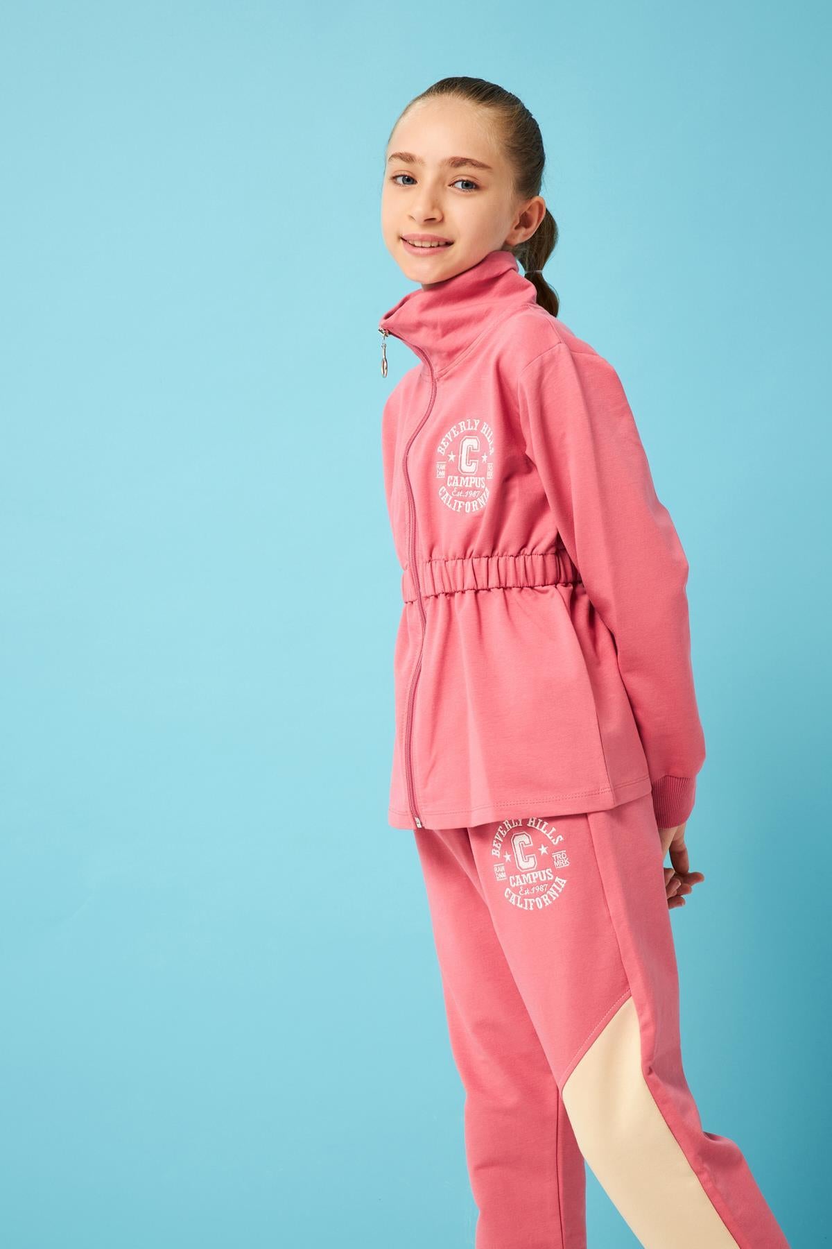 Beverly Hills Nakış Detaylı Kız Çocuk Takım
