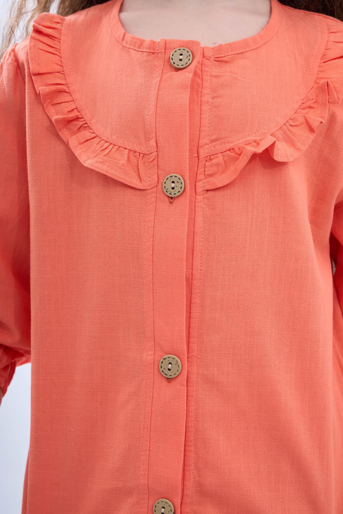 Bol Paça Mevsimlik Kız Çocuk Keten Takım