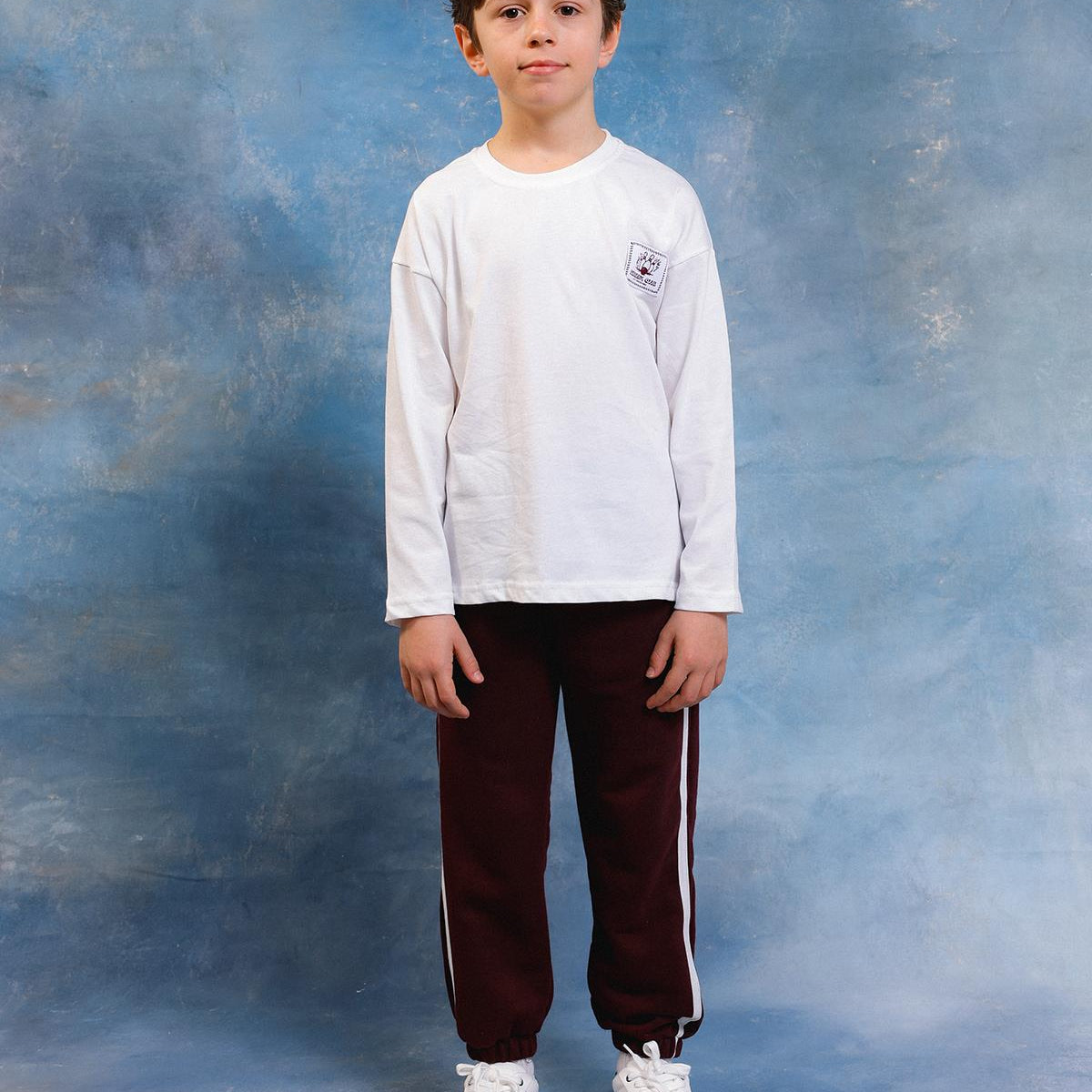 Erkek Çocuk Bowling Baskılı Uzun Kollu Tshirt & Jogger Alt Üst Takım