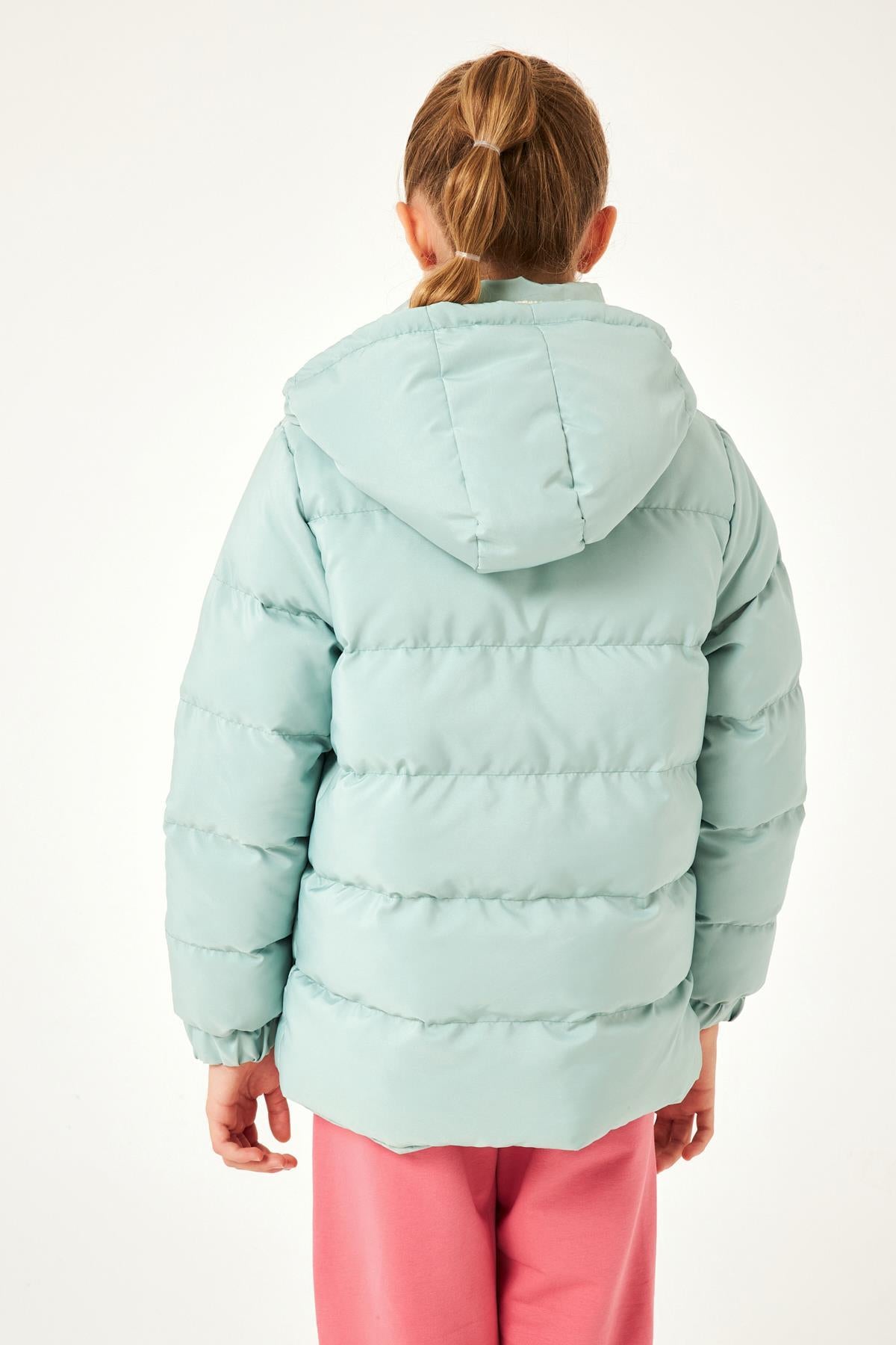 Cep Detaylı Kapüşonlu Unisex Çocuk Mont