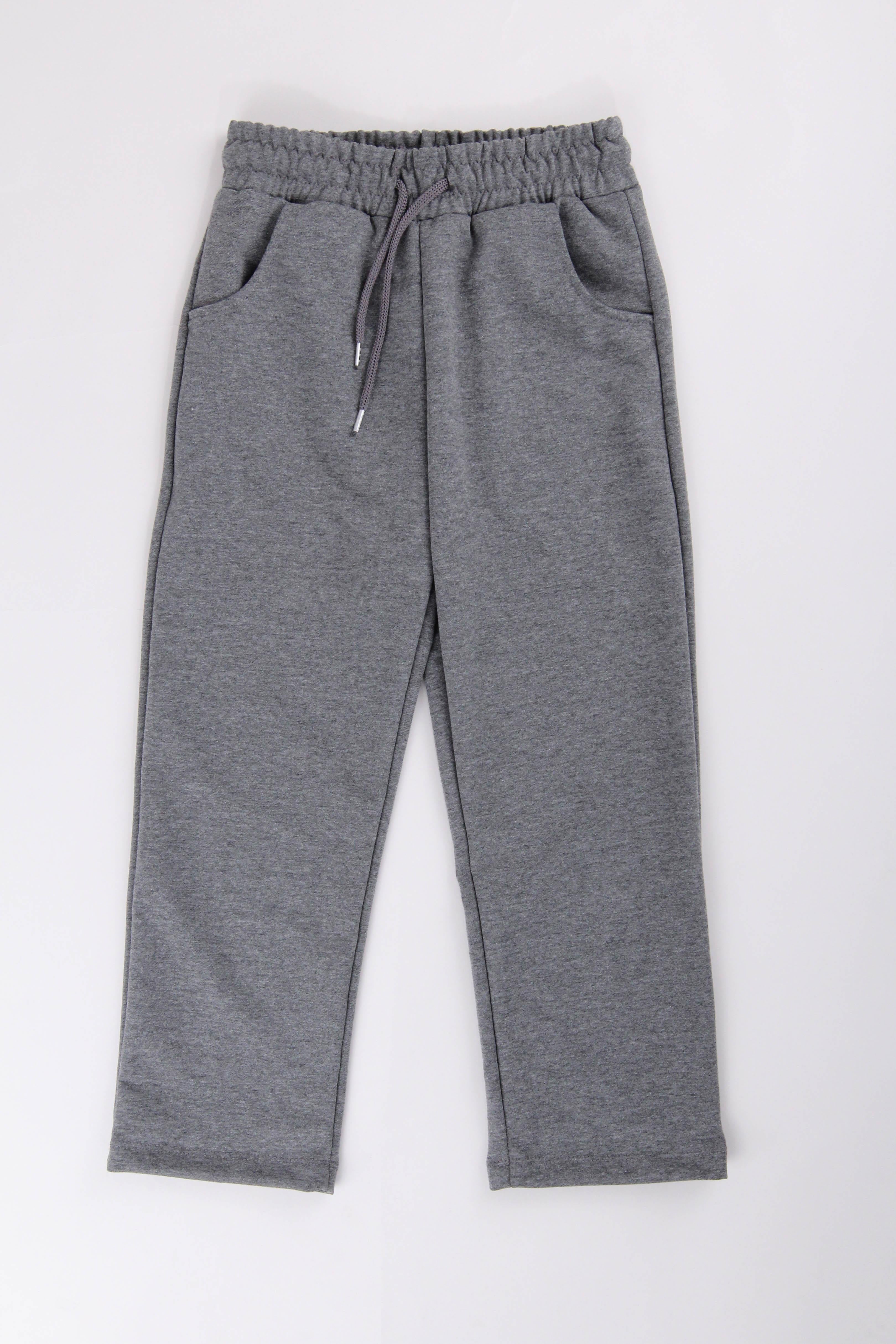 Düz Kesim Cepli Pamuklu Erkek Çocuk Eşofman Altı