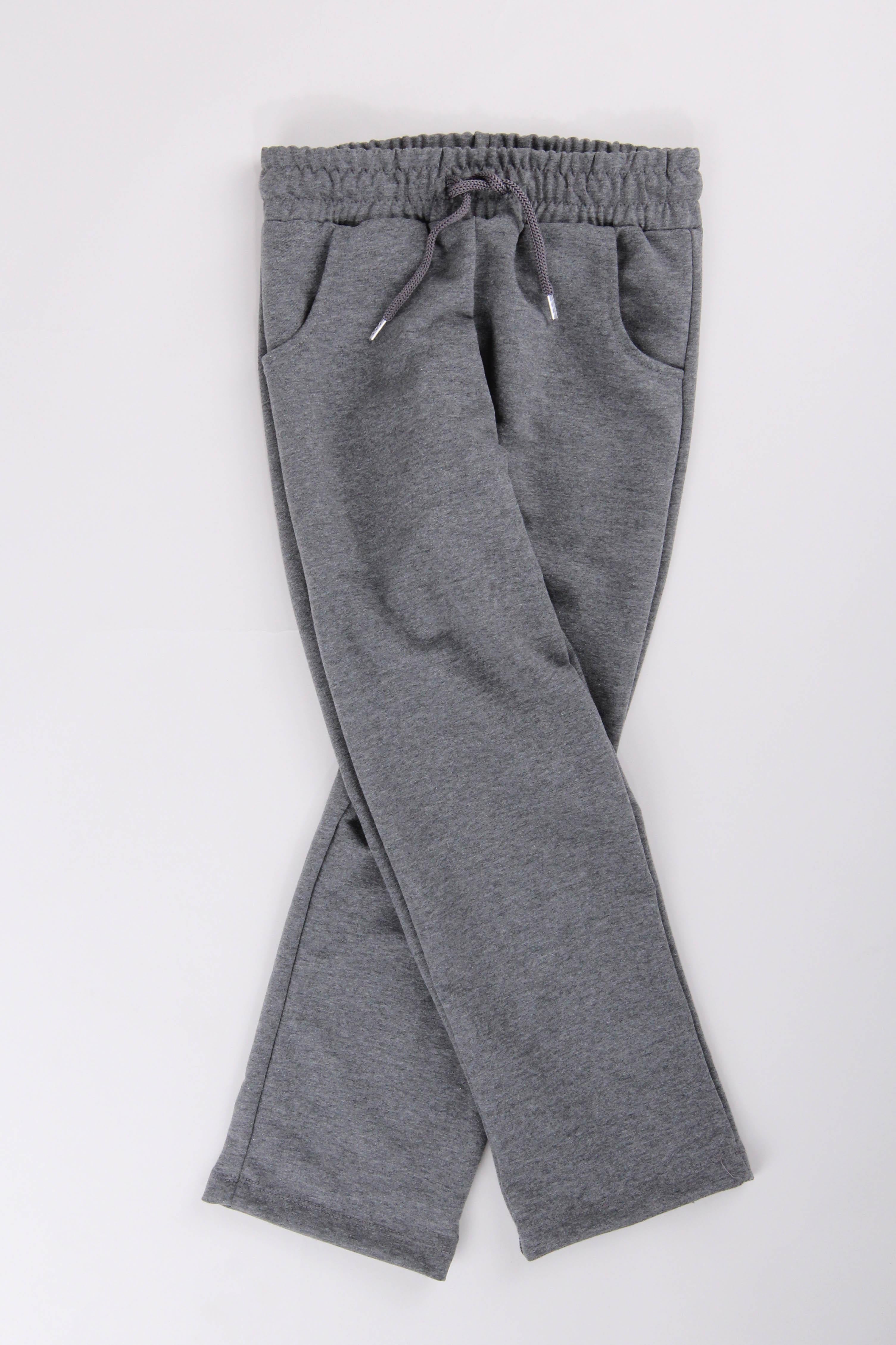 Düz Kesim Cepli Pamuklu Erkek Çocuk Eşofman Altı