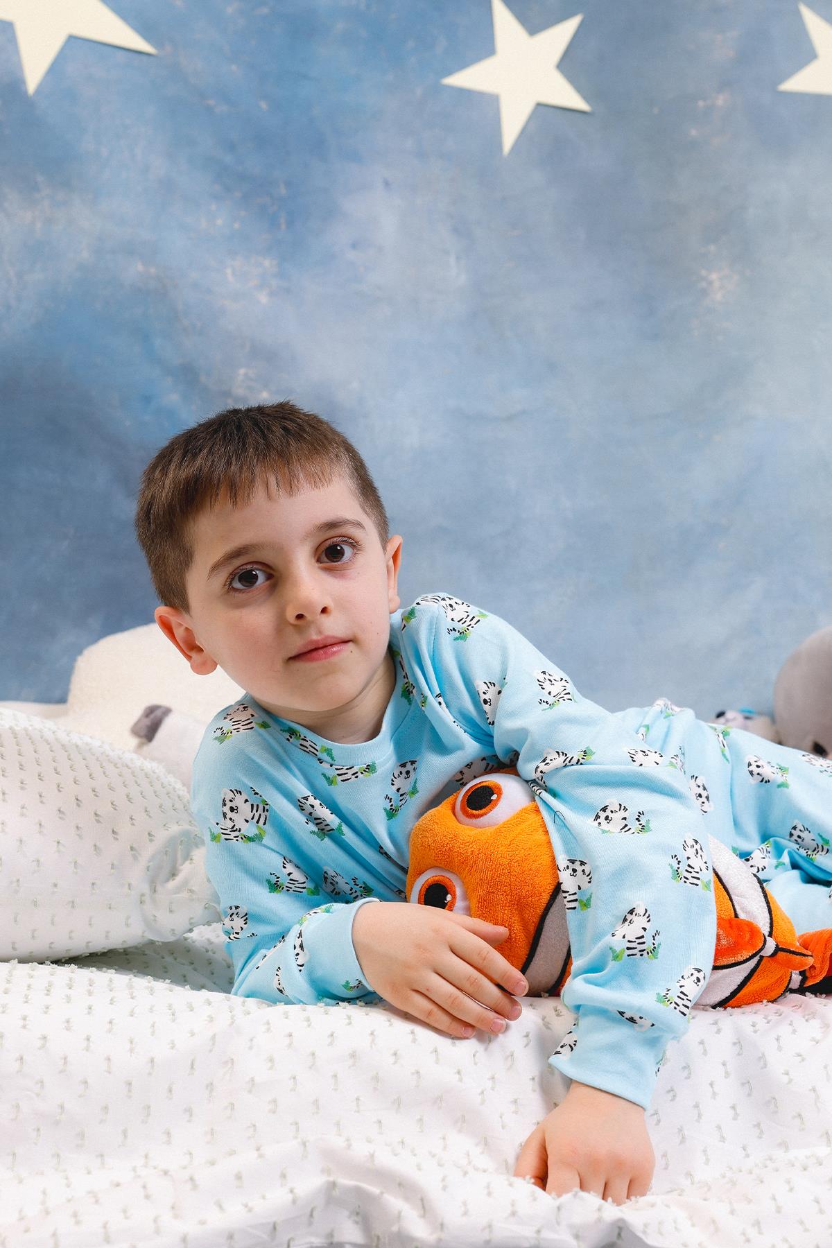 Erkek Çocuk %100 Pamuk Pijama Takımı