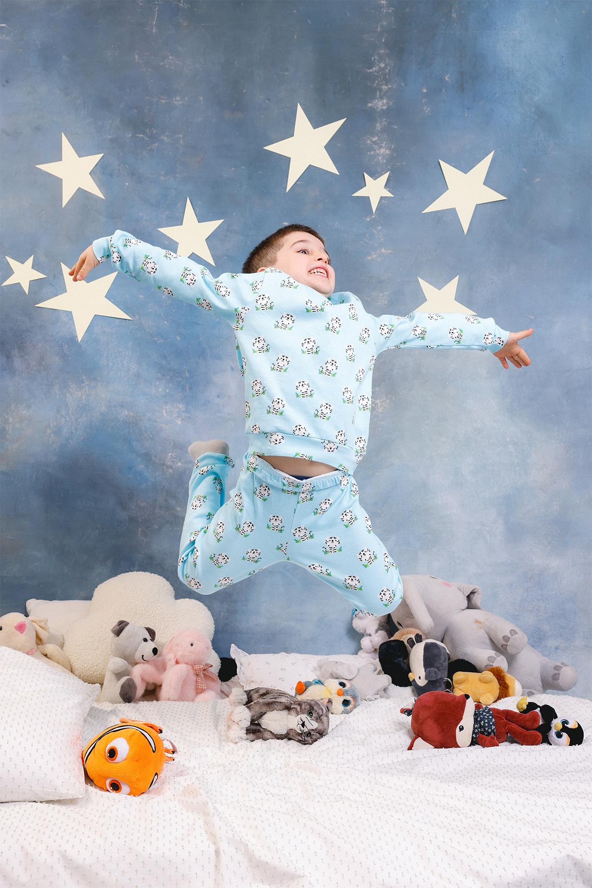 Erkek Çocuk %100 Pamuk Pijama Takımı