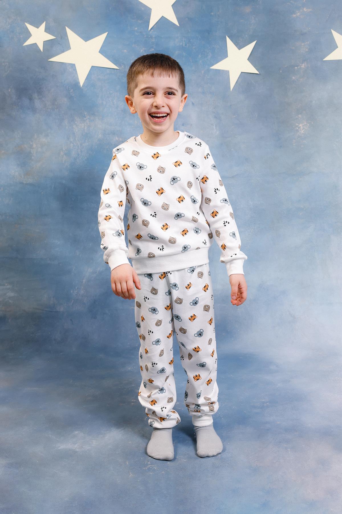 Erkek Çocuk %100 Pamuk Pijama Takımı