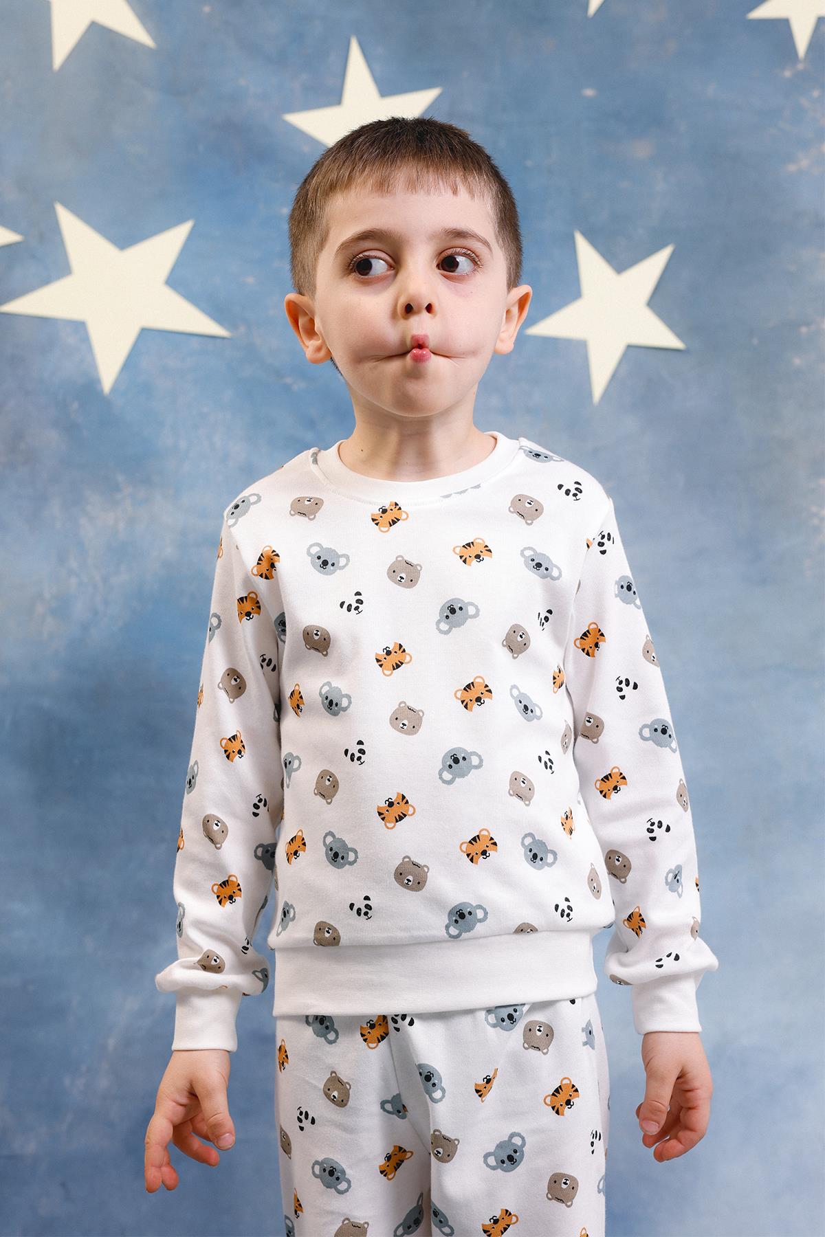 Erkek Çocuk %100 Pamuk Pijama Takımı