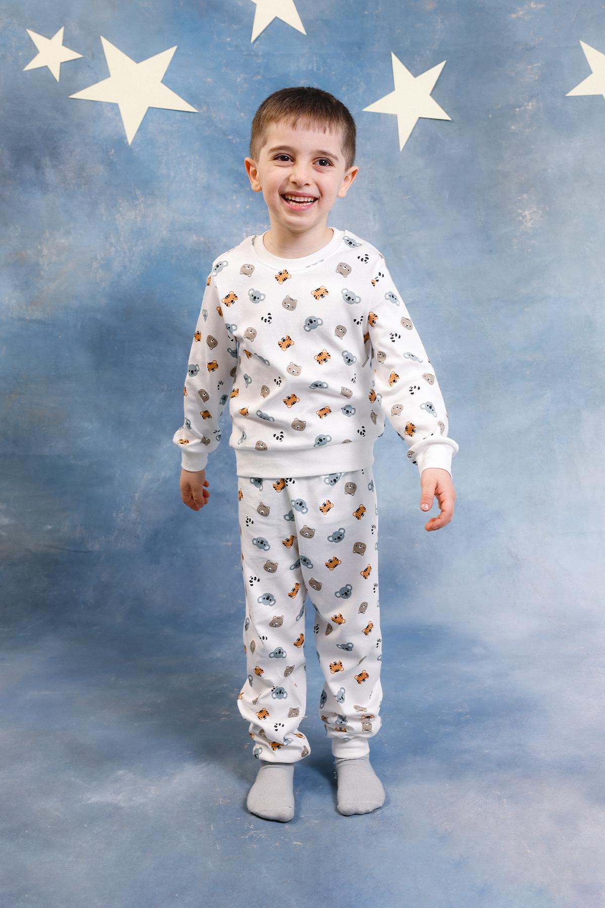 Erkek Çocuk %100 Pamuk Pijama Takımı