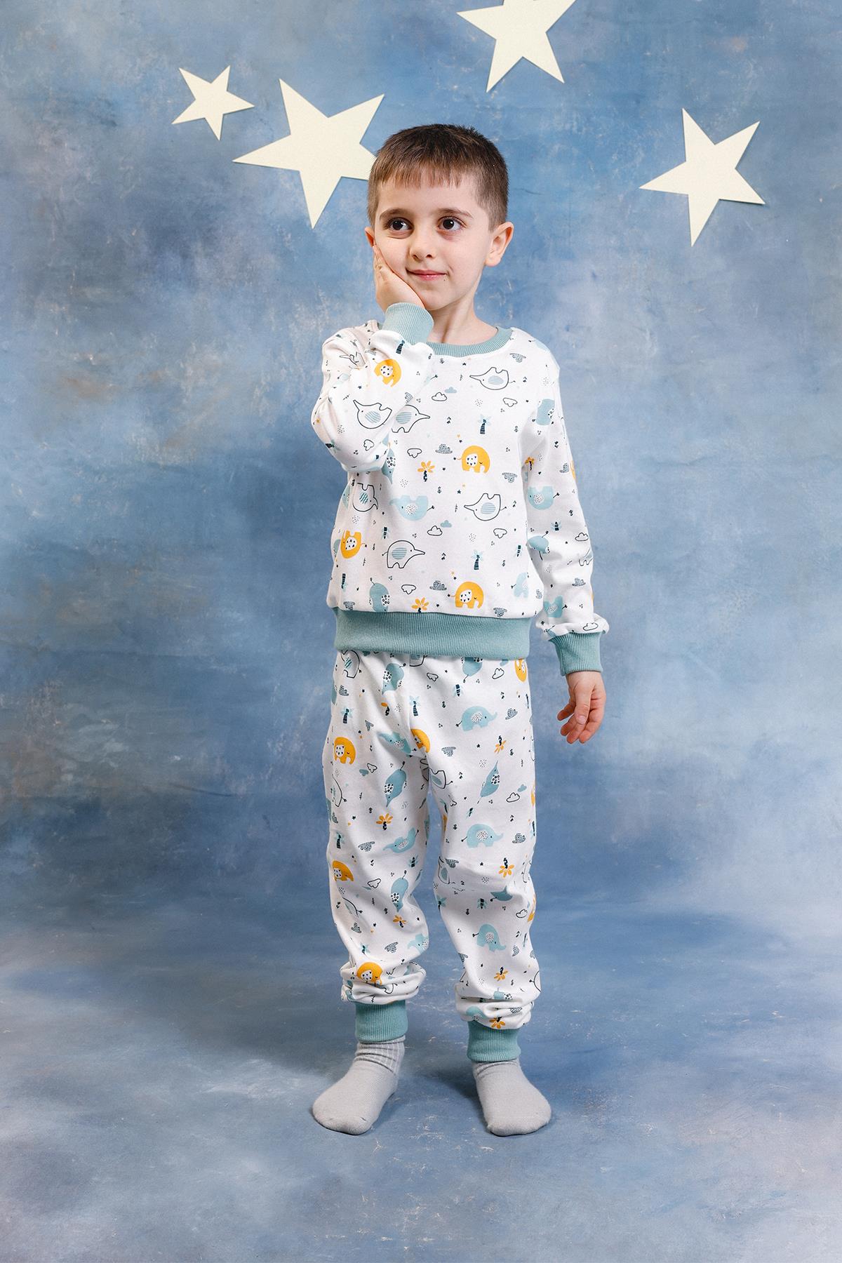 Erkek Çocuk %100 Pamuk Pijama Takımı