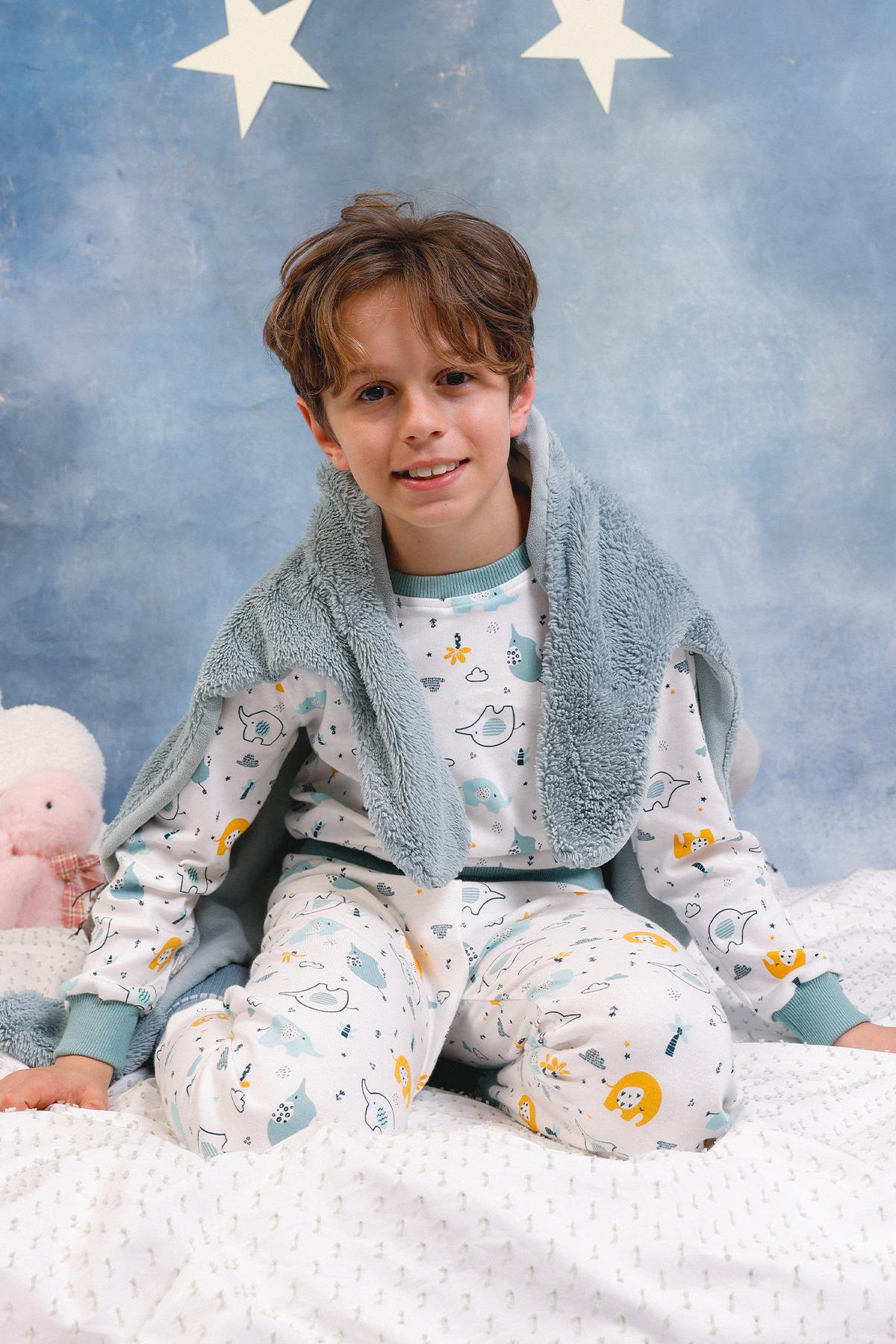 Erkek Çocuk %100 Pamuk Pijama Takımı