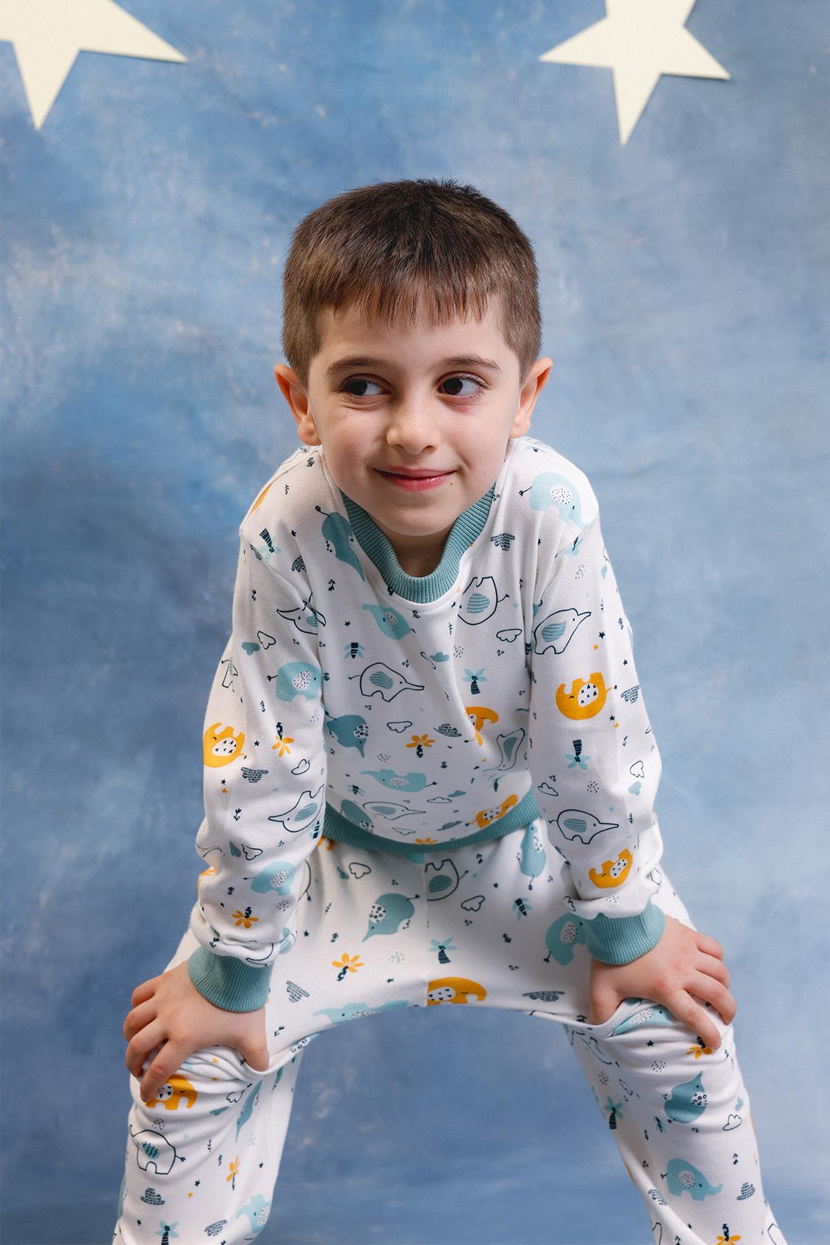 Erkek Çocuk %100 Pamuk Pijama Takımı