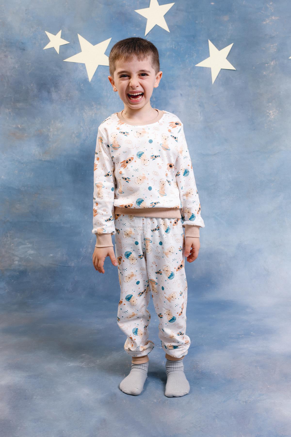 Erkek Çocuk %100 Pamuk Pijama Takımı