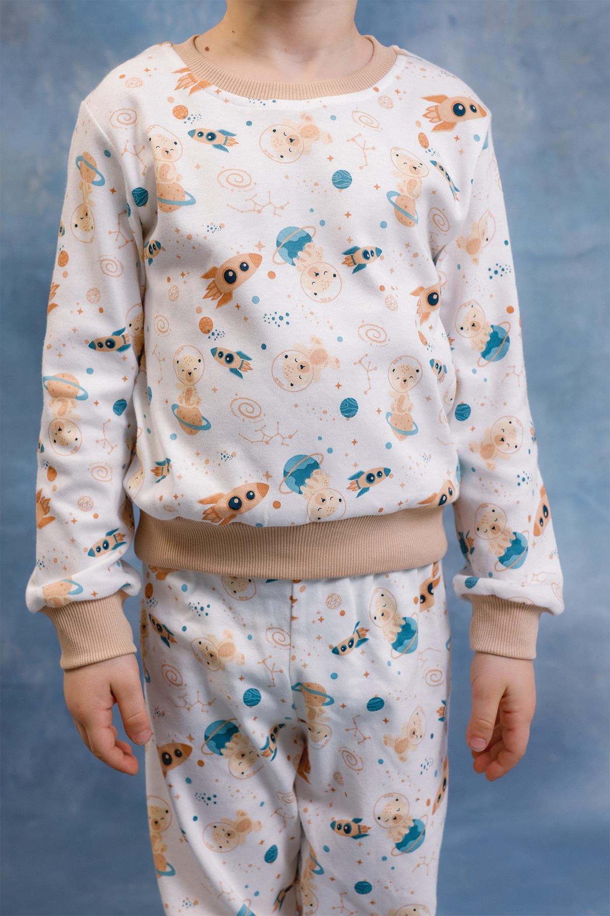 Erkek Çocuk %100 Pamuk Pijama Takımı