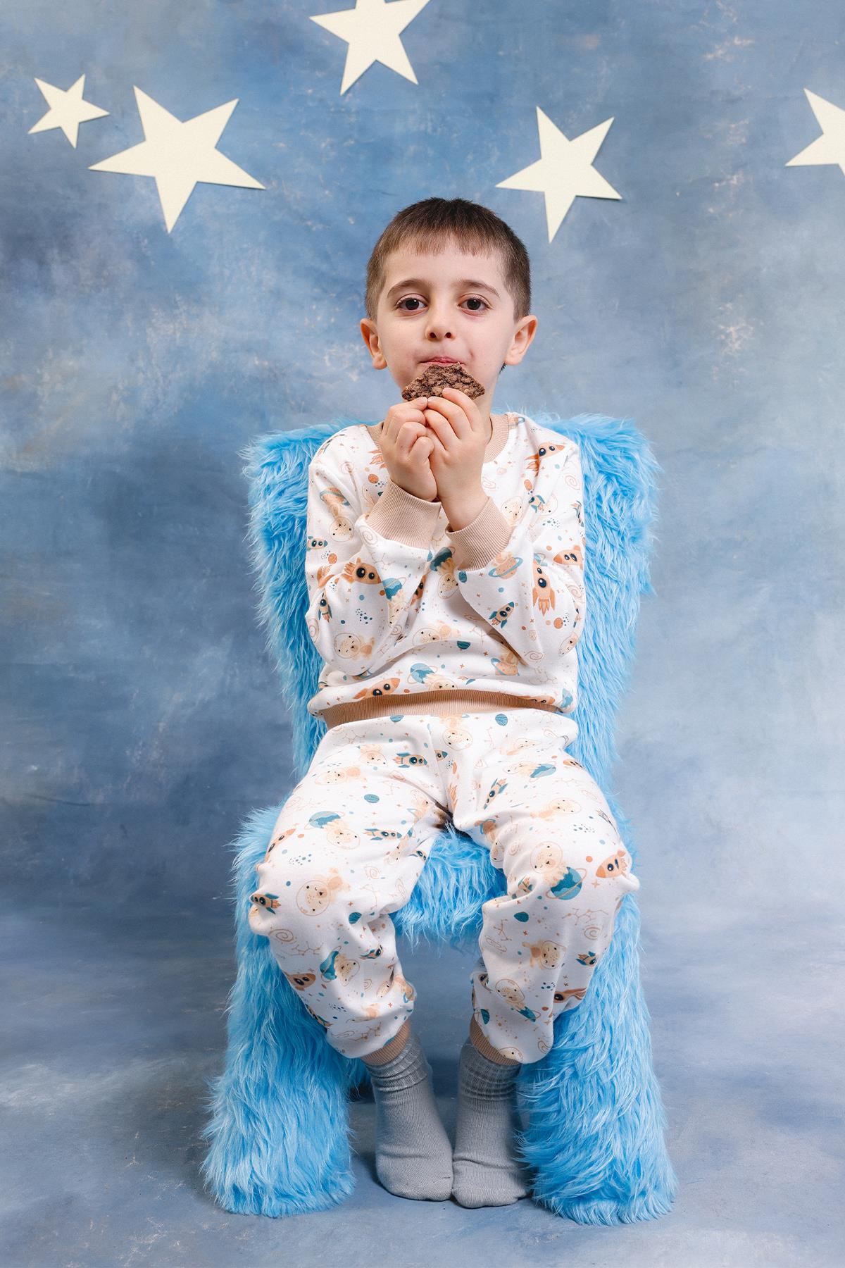 Erkek Çocuk %100 Pamuk Pijama Takımı