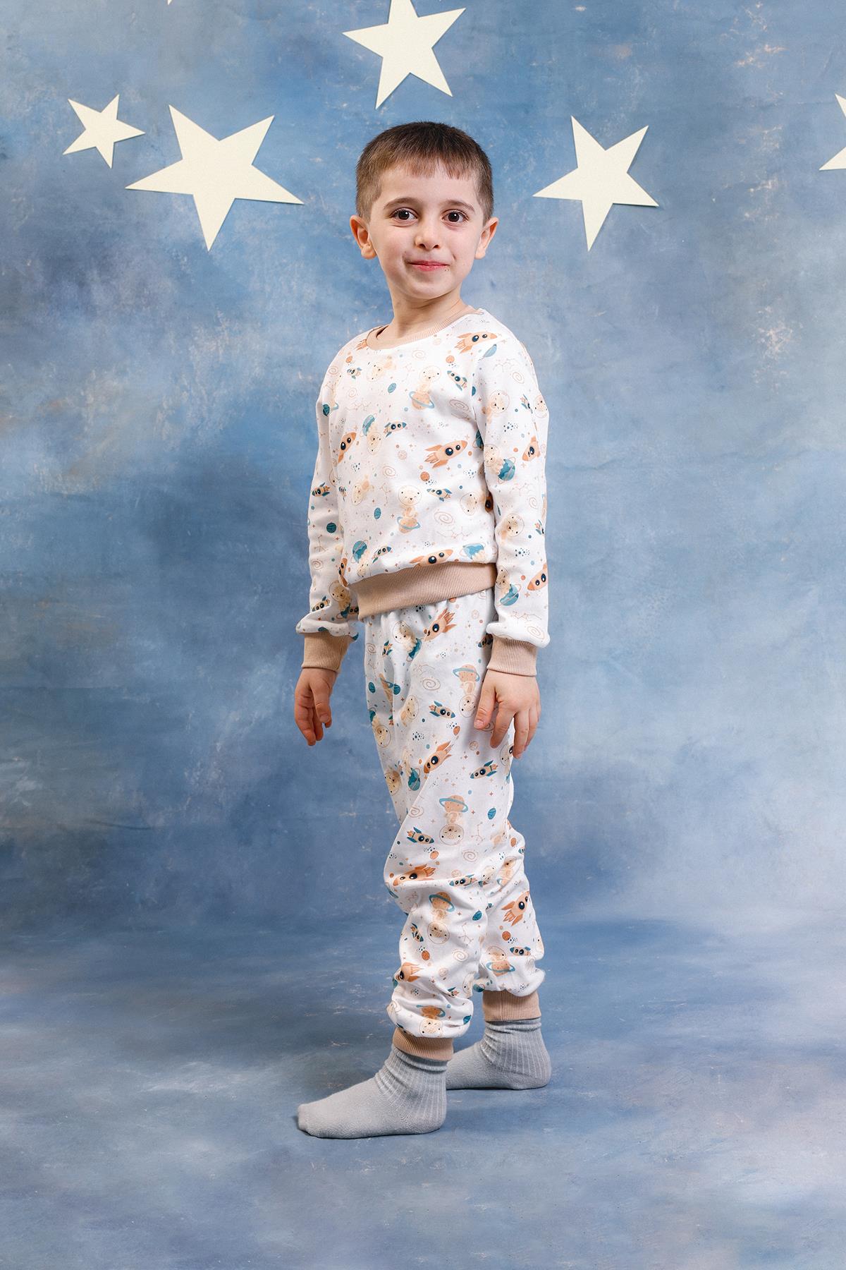 Erkek Çocuk %100 Pamuk Pijama Takımı