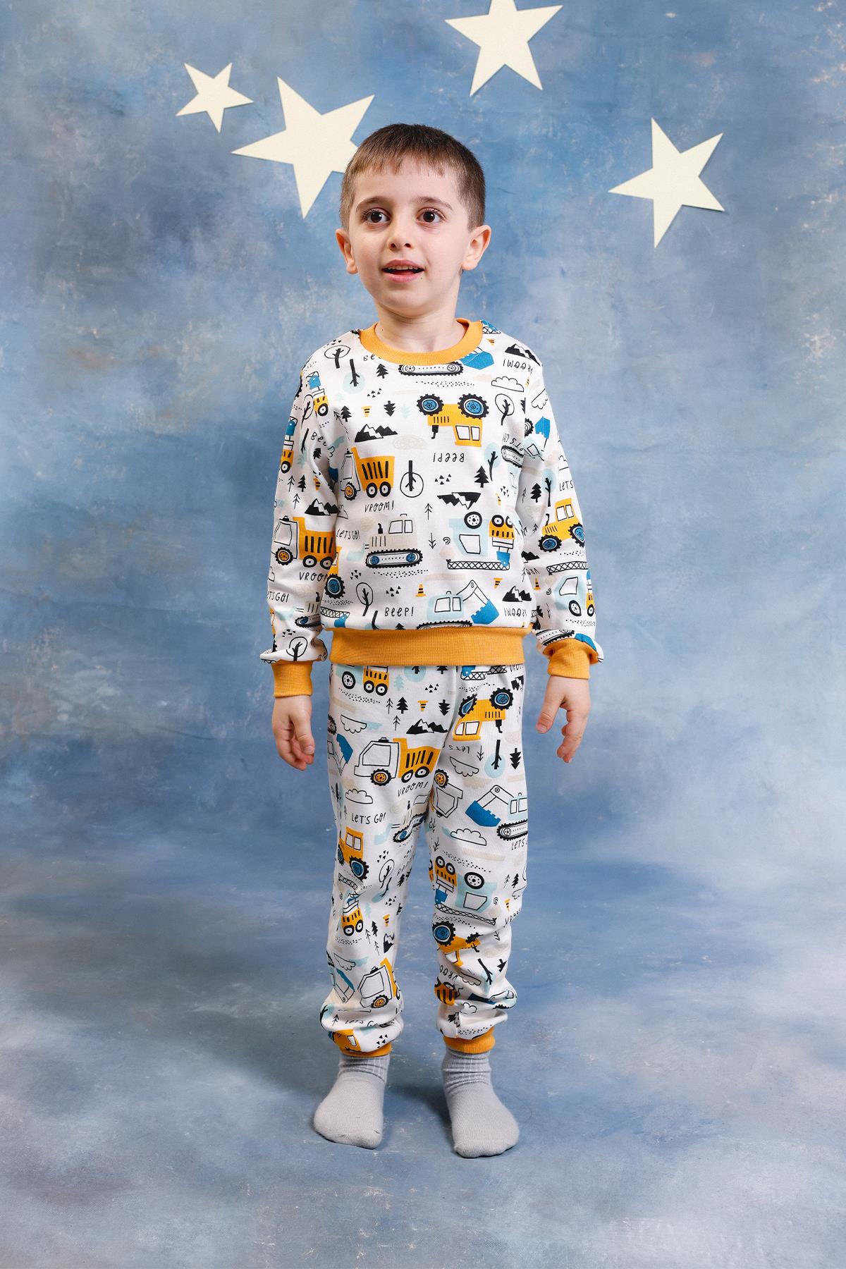 Erkek Çocuk %100 Pamuk Pijama Takımı