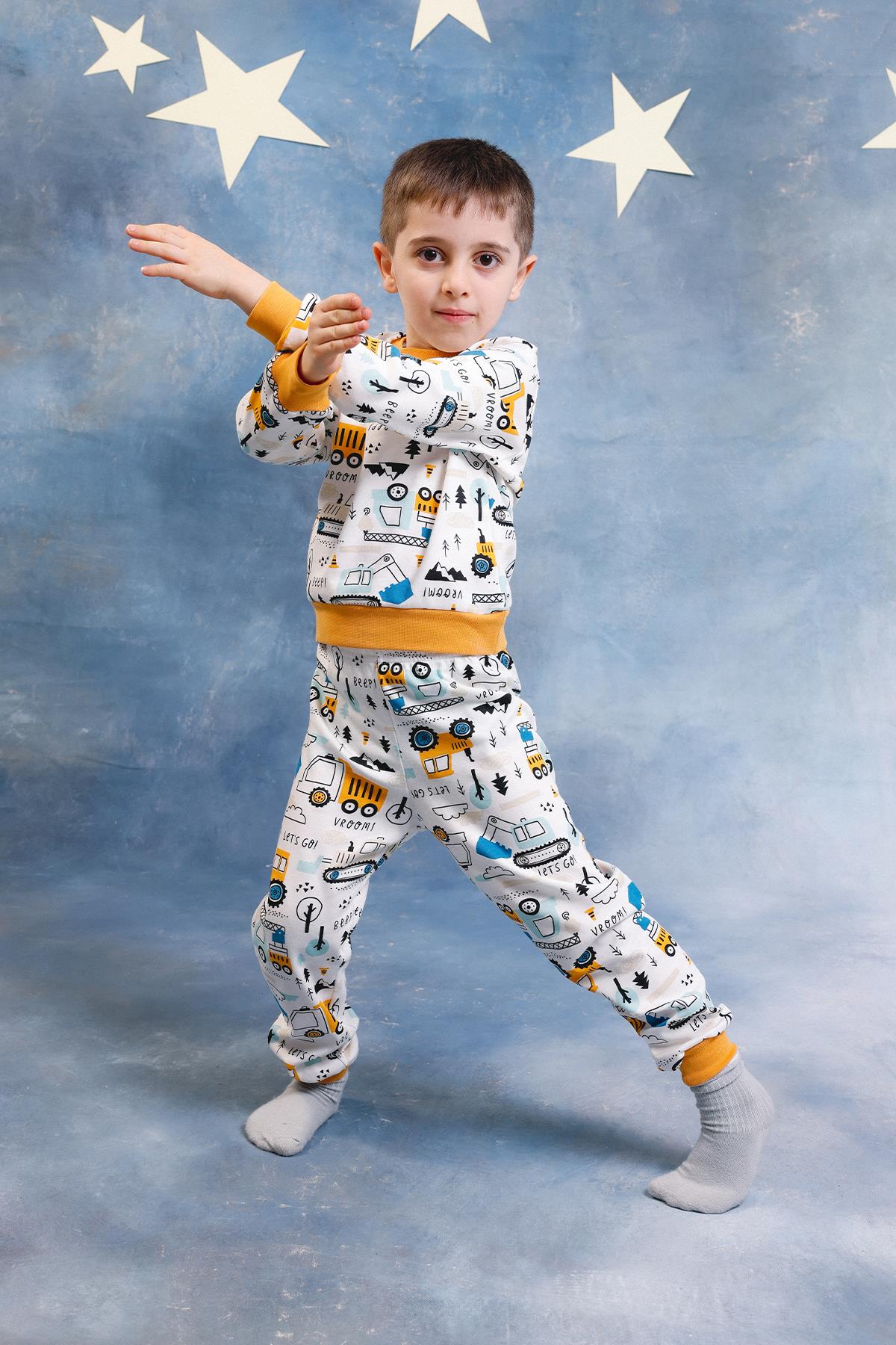 Erkek Çocuk %100 Pamuk Pijama Takımı