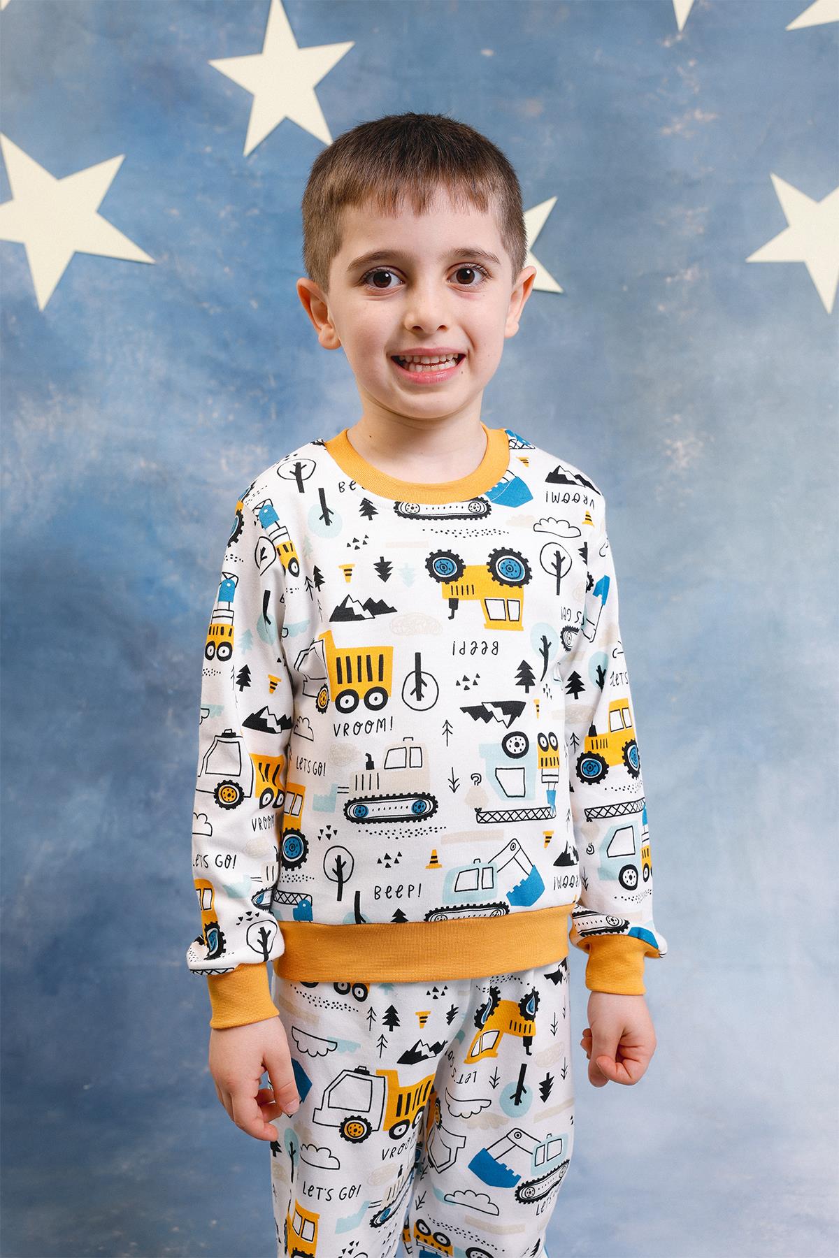 Erkek Çocuk %100 Pamuk Pijama Takımı