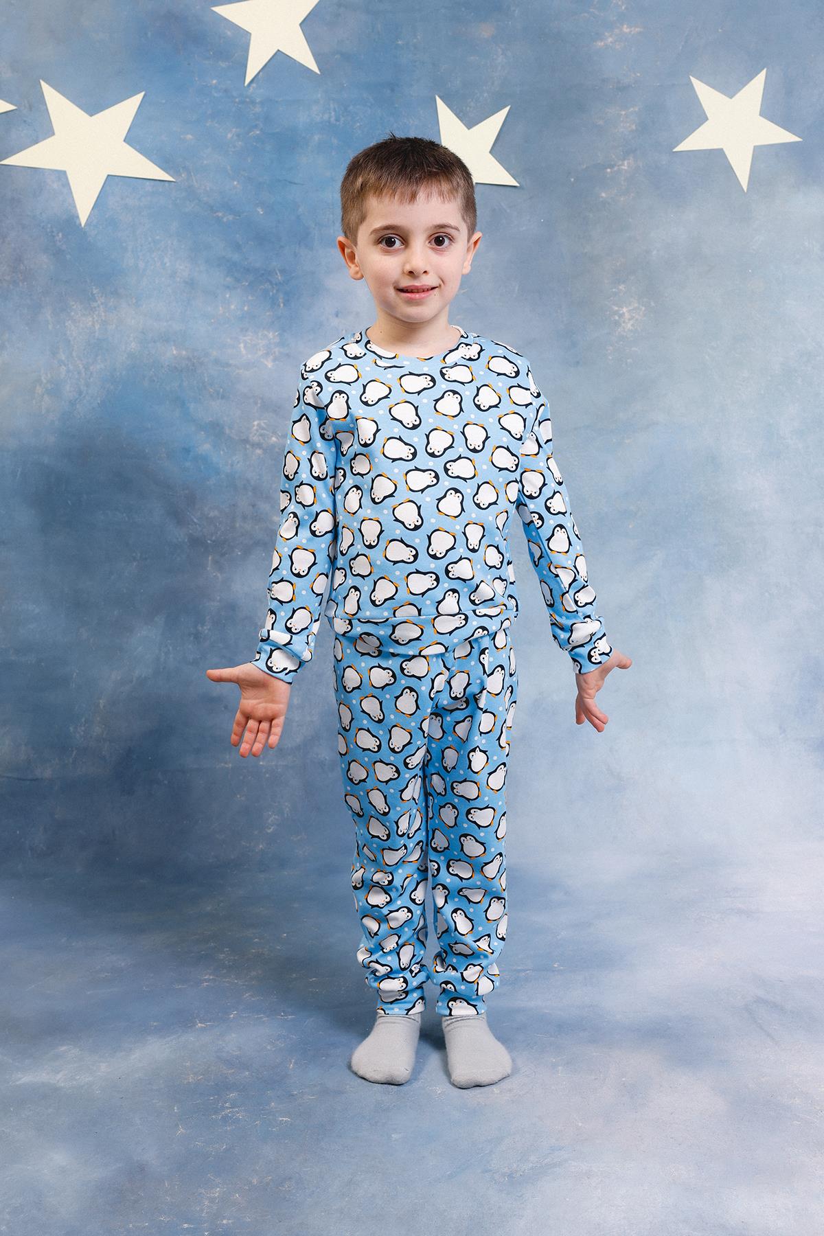Erkek Çocuk %100 Pamuk Pijama Takımı