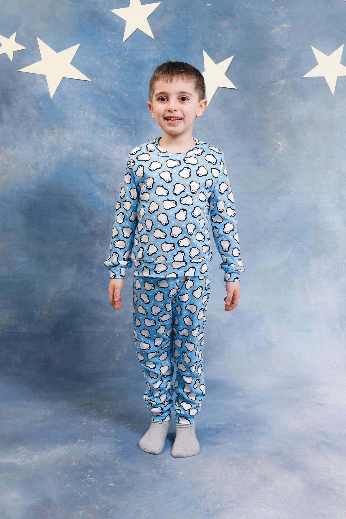 Erkek Çocuk %100 Pamuk Pijama Takımı
