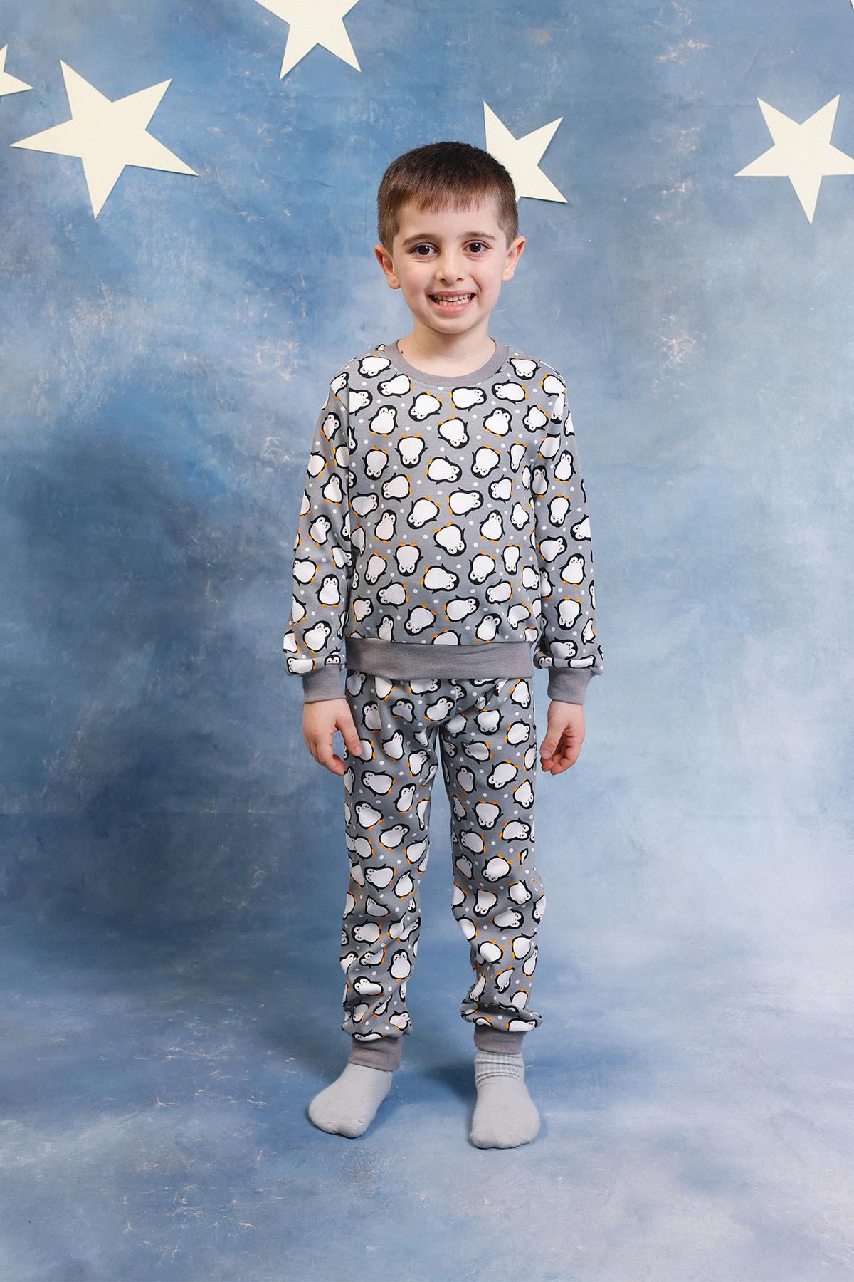 Erkek Çocuk %100 Pamuk Pijama Takımı